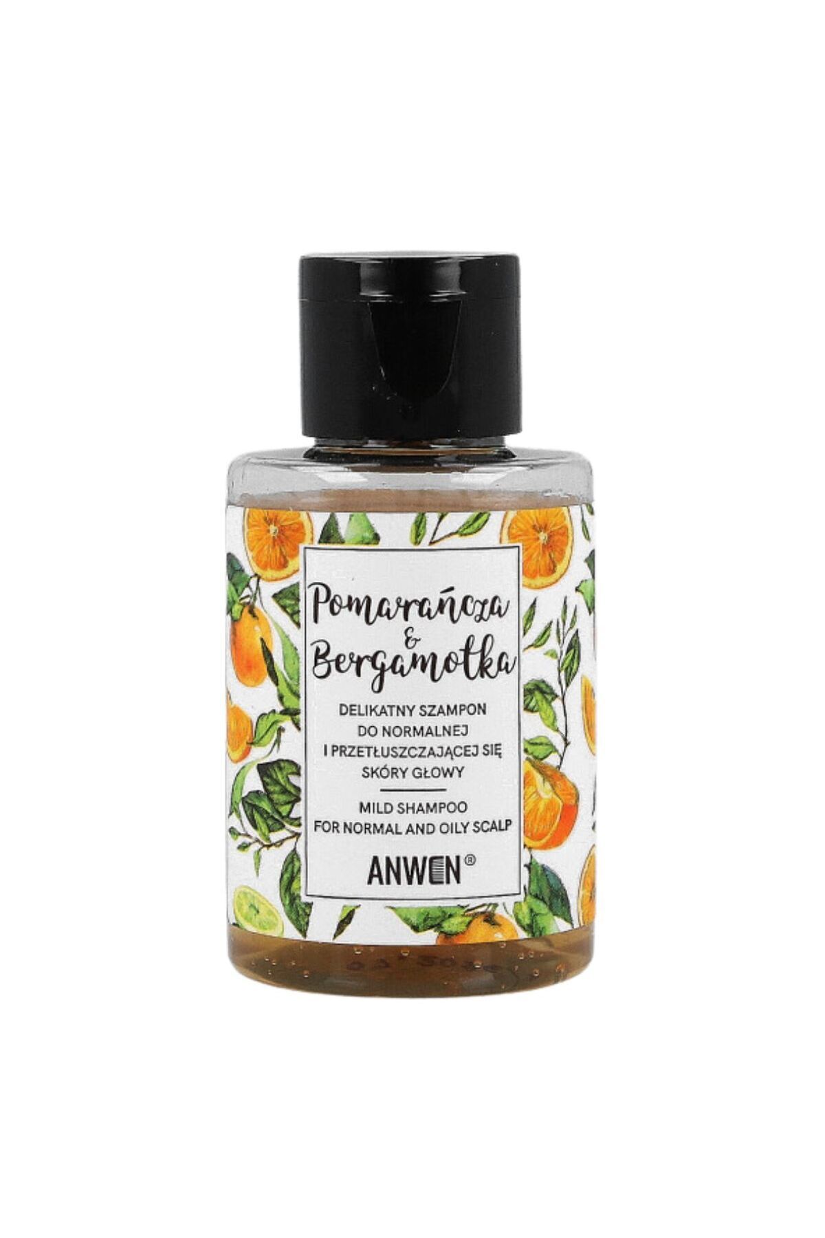 ANWEN - Mini Sampun Portocale Si Bergamota Pentru Scalp Normal Si Gras, 50 Ml Unisex - One Size