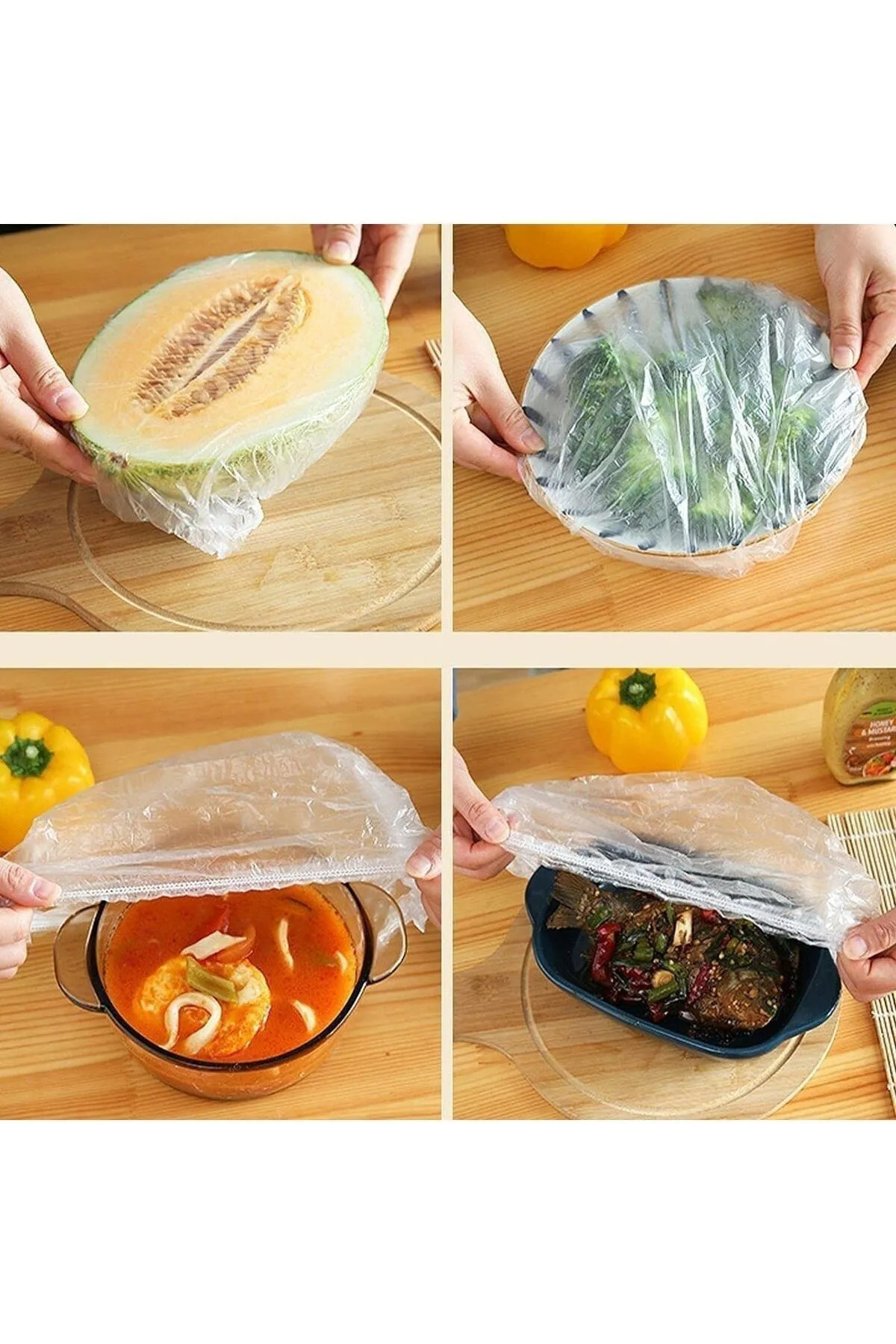 Vi Caro-200 Practical Freshness Preserving Pot and Plate Bonnets |   Multi-Purpose Food Cap Bag 7
