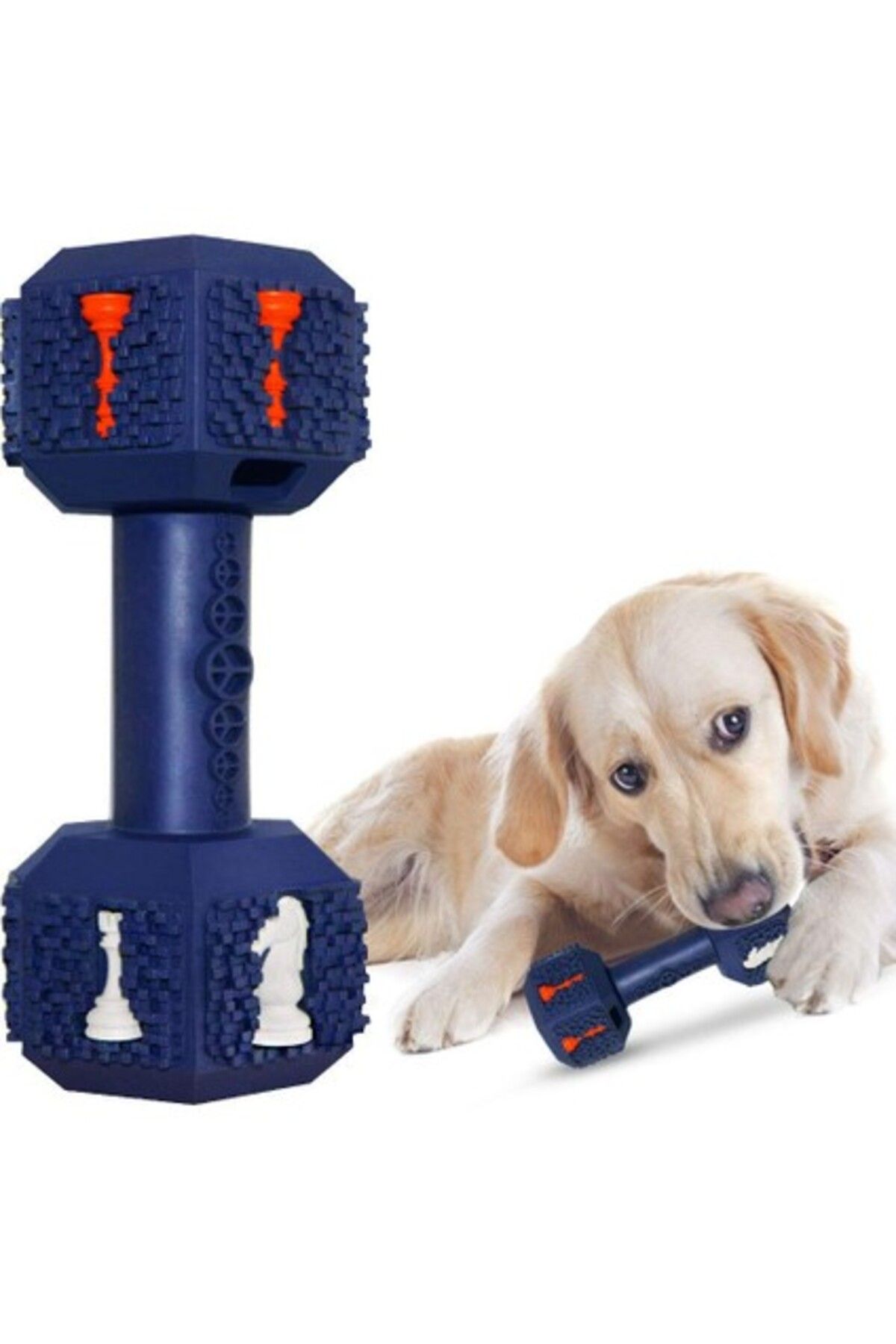 Gimdog Top Şeklinde Köpek Ödül Oyuncağı Mavi