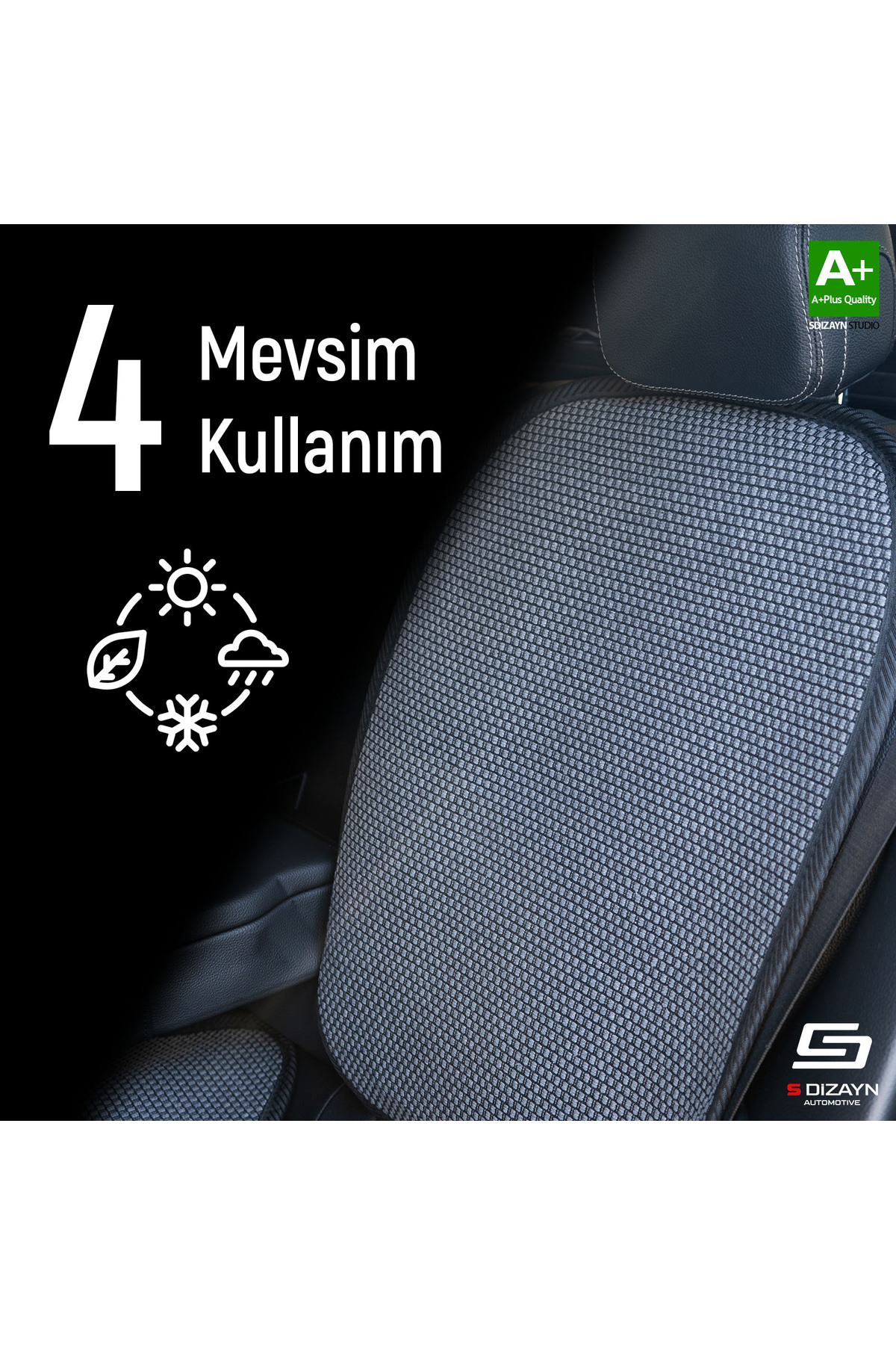 S Dizayn Oto Arka Koltuk Sırt Koruyucu Kılıf Füme Universal 2 Parça A+ Kalite TOK-AKS-FM fotoğrafı 5 (önizleme)