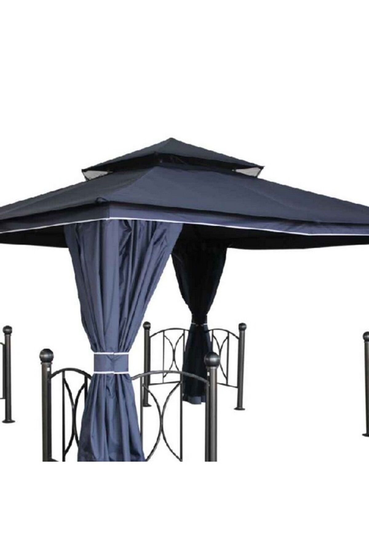 Living Accents-Duma Gazebo with Side Curtain and Mosquito Net 3