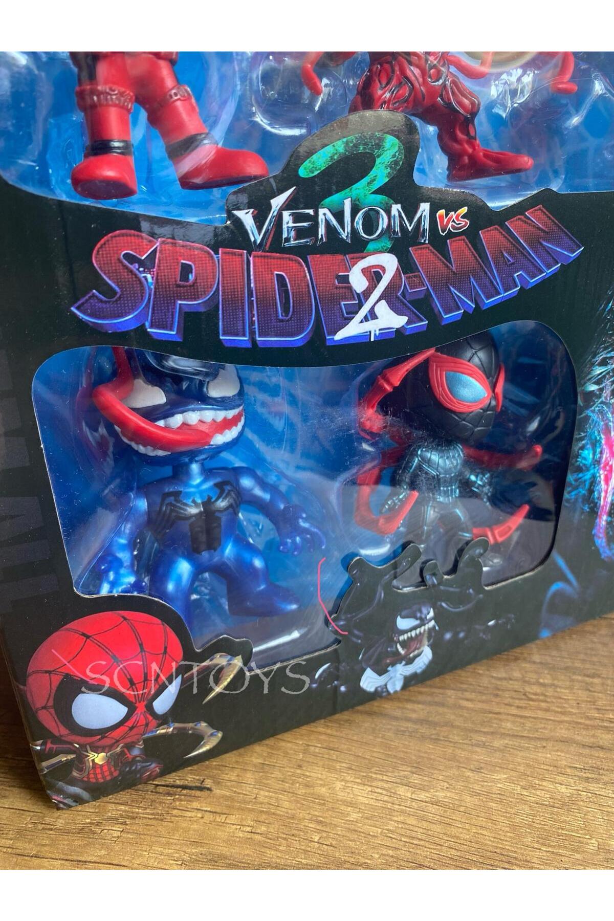 scntoys ÖRÜMCEK ADAM VENOM DEADPOOL 6'LI SET SPİDERMAN FİGÜR 1