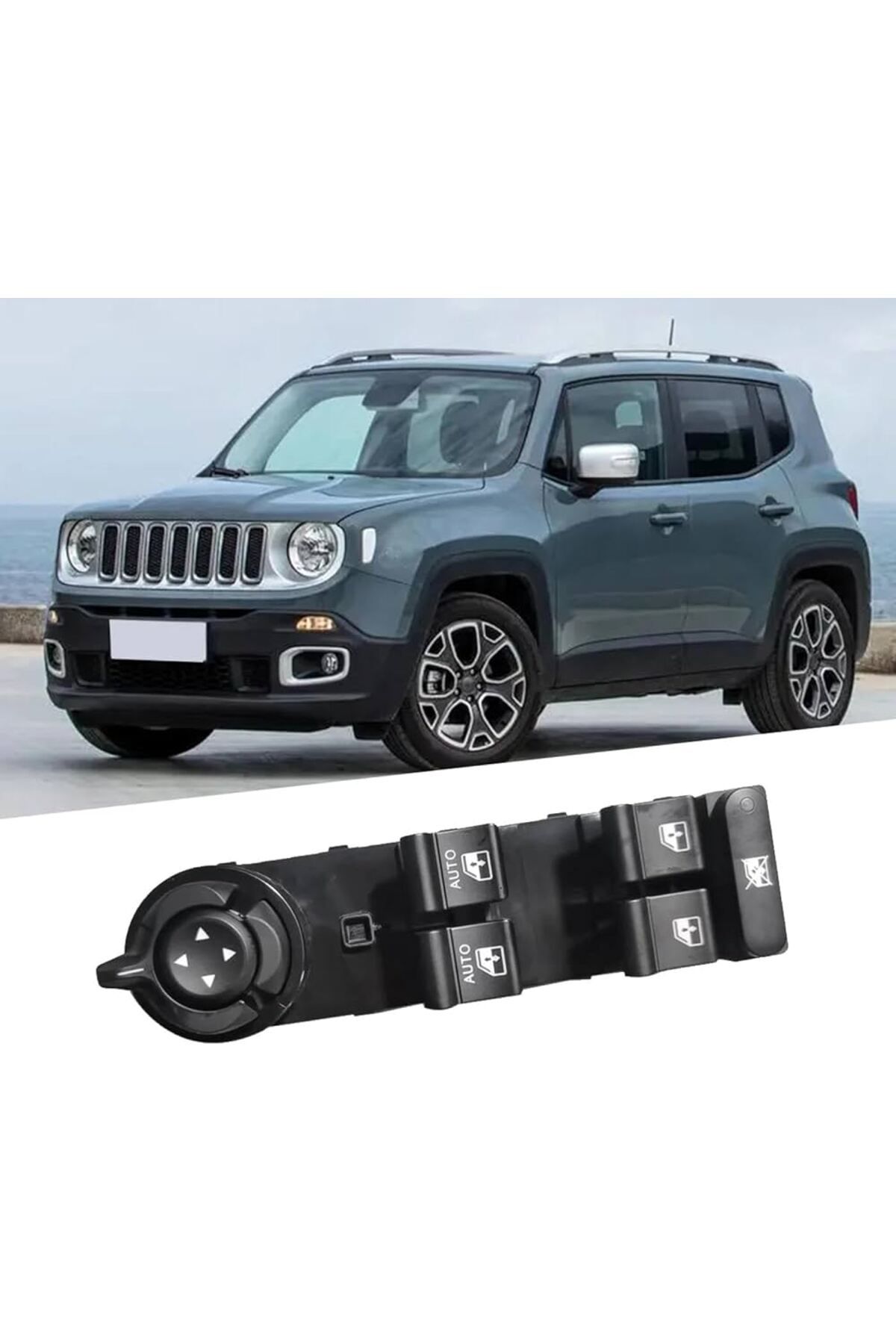 FESAN JEEP RENEGADE (14-) CAM KALDIRMA ANAHTARI ÖN SOL AYNA KATLAMASIZ 18 FİŞLİ