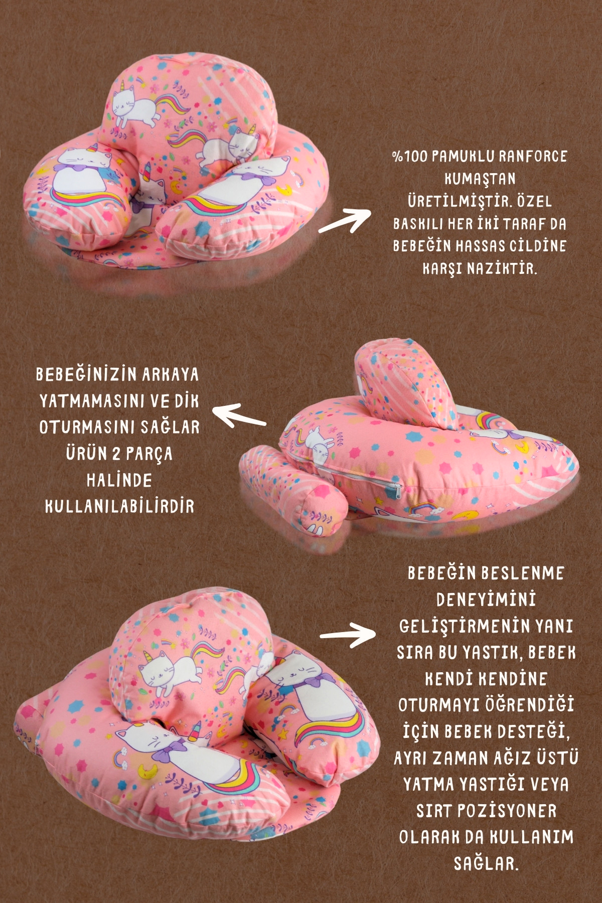 vevons Bebek Oturma, Destek Minderi VE FONKSİYONEL özelliklere sahip, Emzirme Yastığı, Gıda BESLEME ÜRÜNÜ fotoğrafı 2 (önizleme)