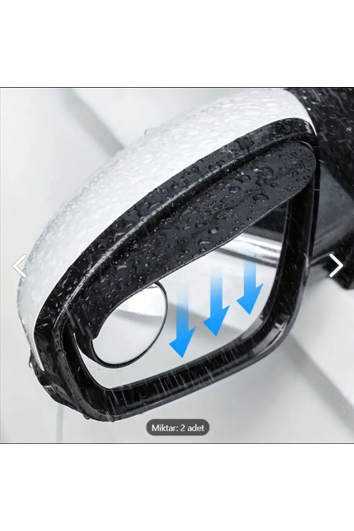 EFGARAGE Araç Ayna Üstü Şapkalı Araba Kör Nokta Aynası Geçme Carbon 2'li