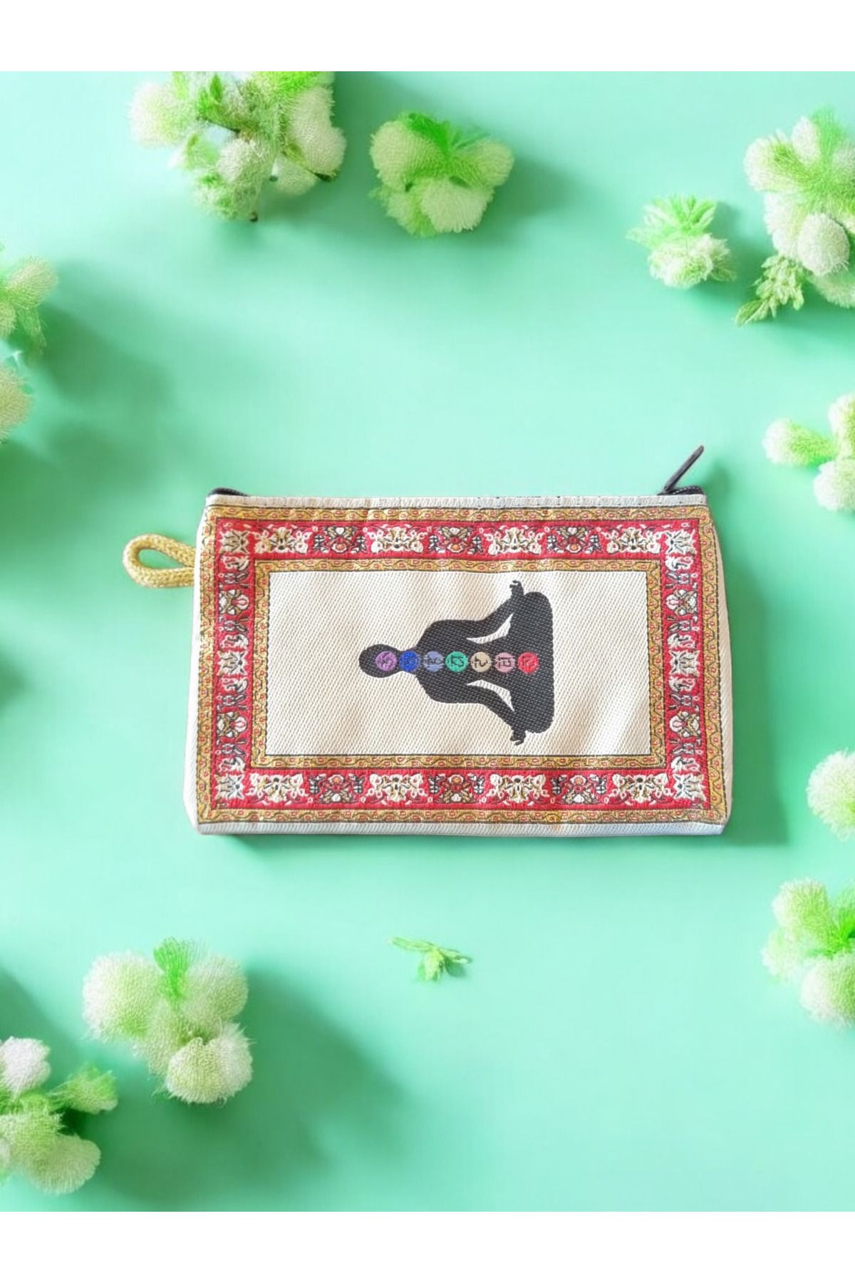 CHAKRA Mini Makyaj Çantası, Para Çantası,İlaç Çantası