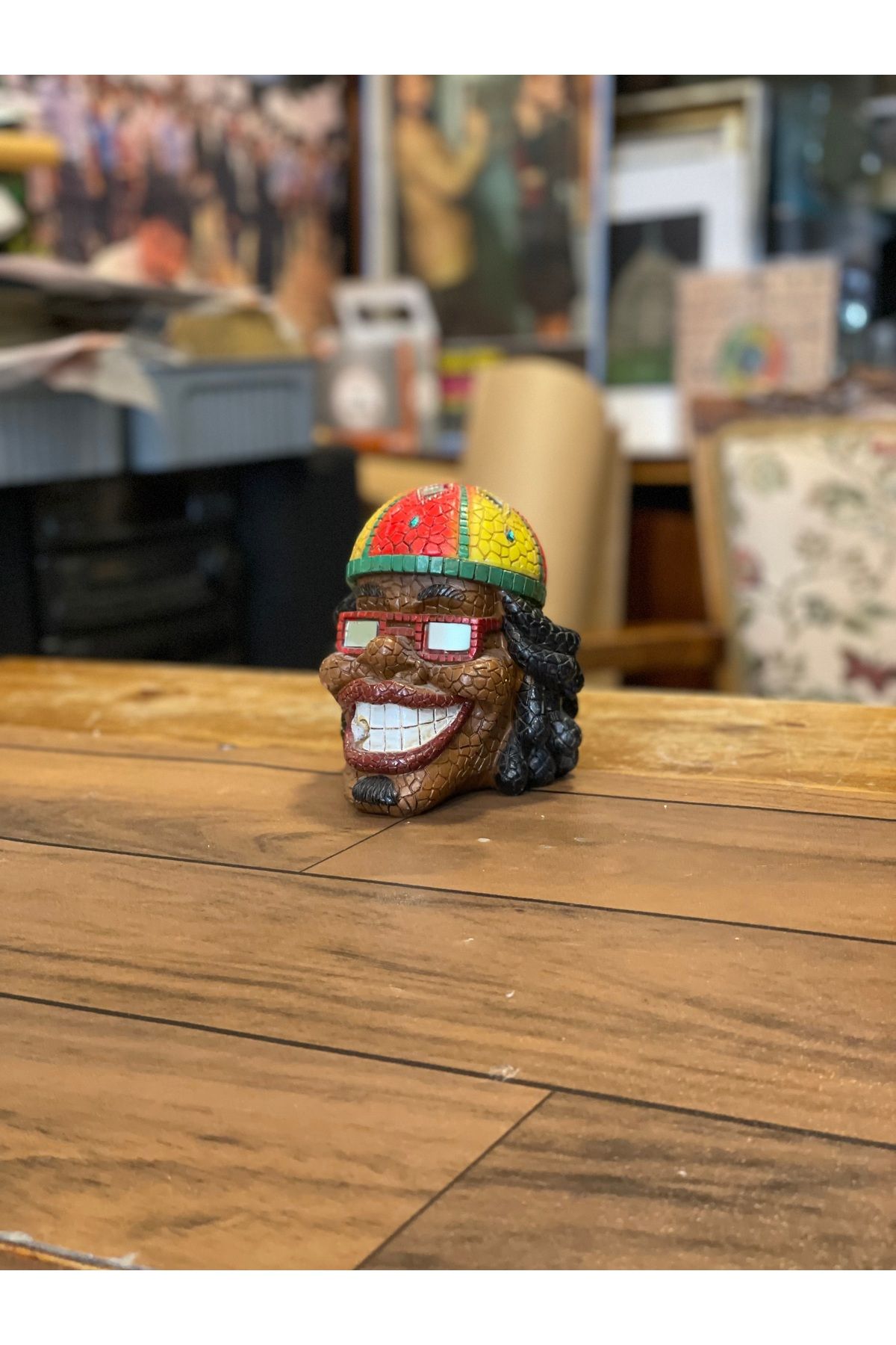 Çığır Antik-Retro Rastafari Figure Ashtray 1