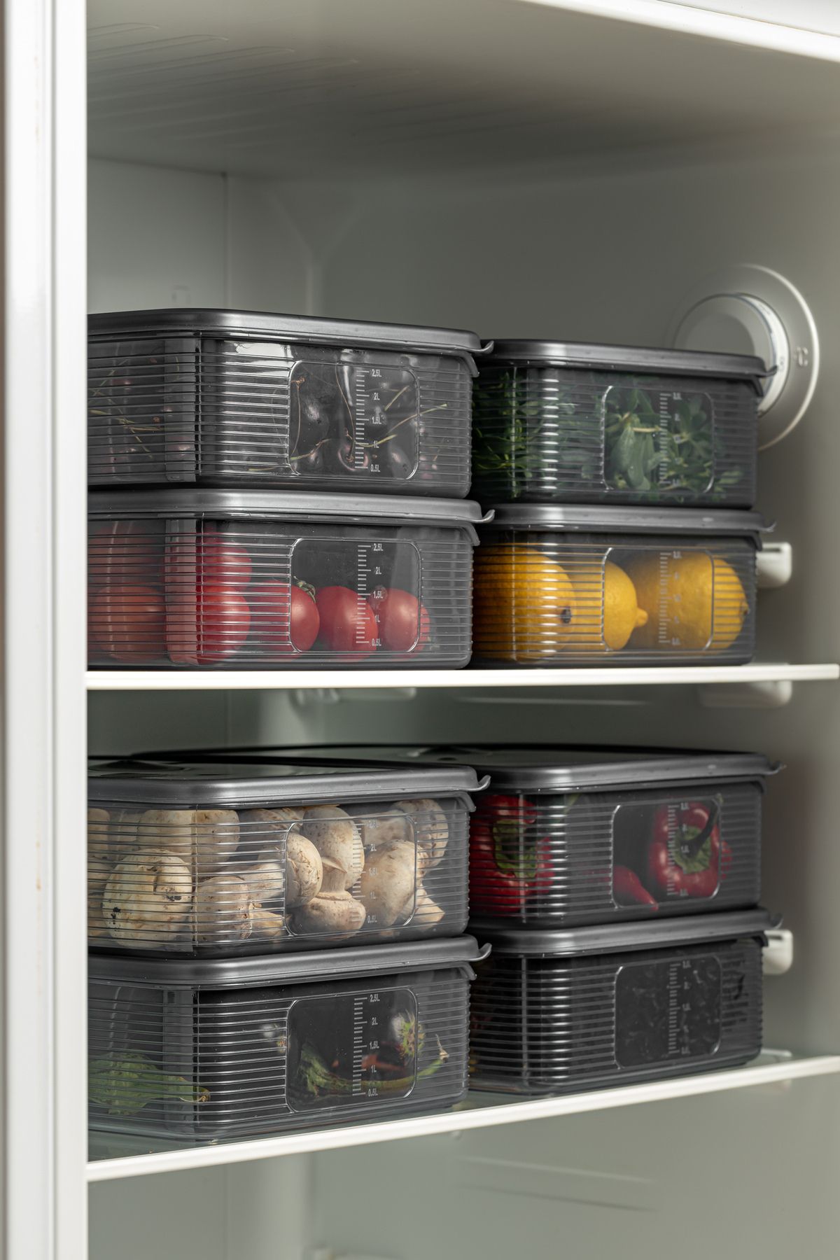 BRAMBLE LIFE-10 Pieces Anthracite Rectangular Storage Set - 3.5 Lt with Leak Proof Indicator 3