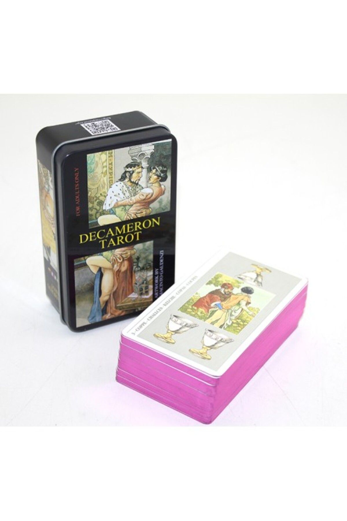 Kuzgun Online Shop Metal Kutulu Tarot Kartı Decameron