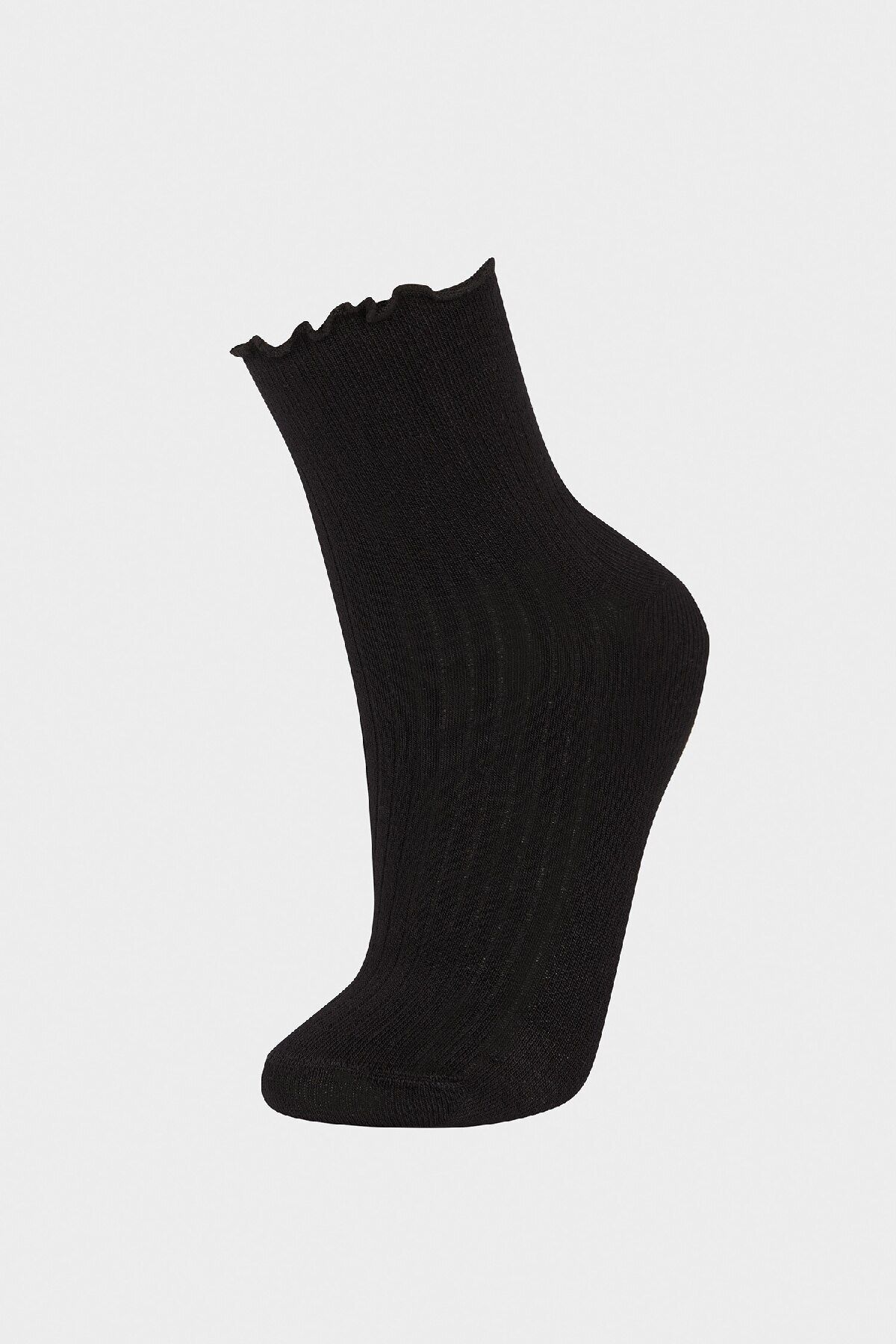 DeFacto-Ultraweiche Damensocken aus Bambus mit Rüschen, nahtlos, E8642axns 2