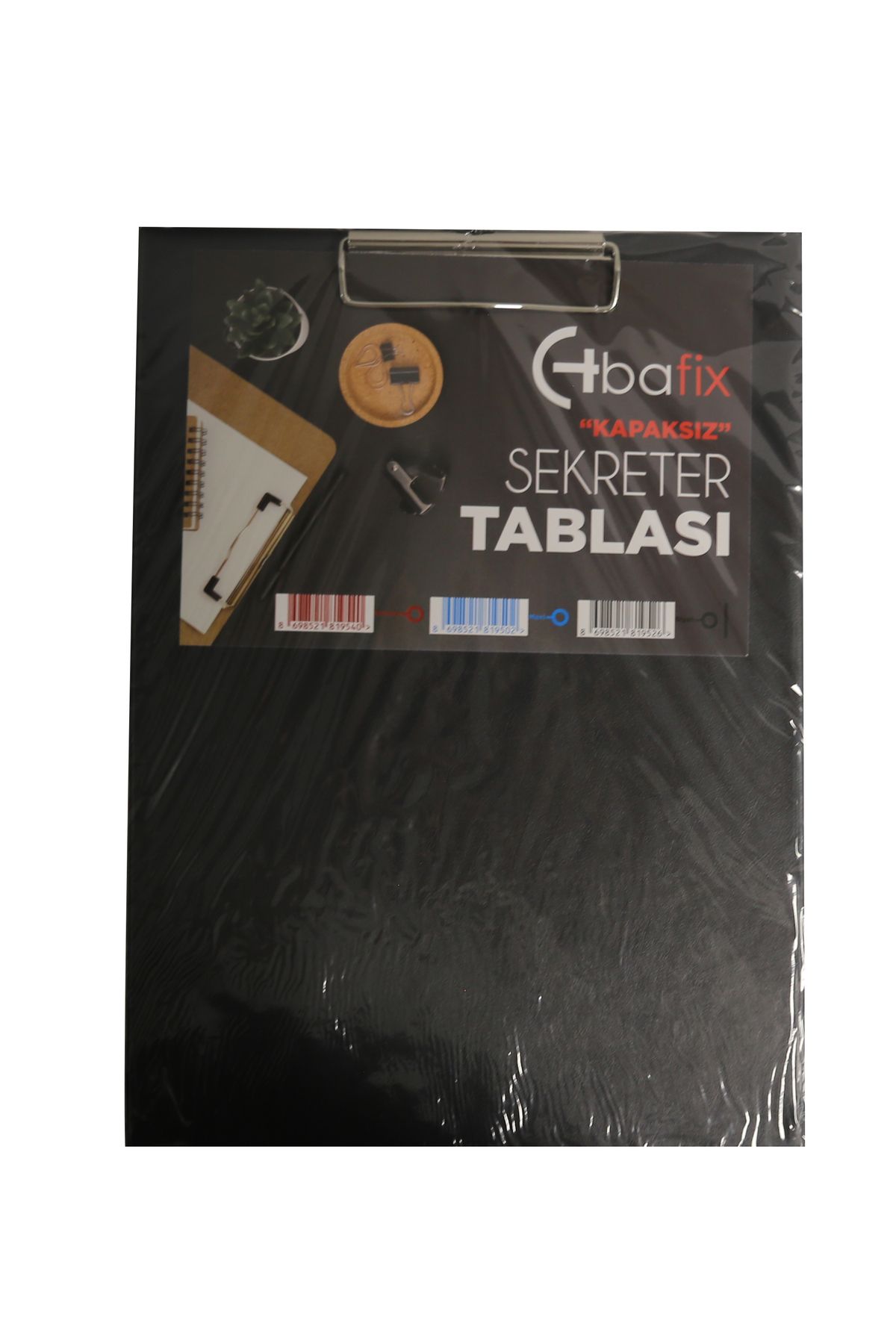 Bafix-Black Plastic A4 Secretary - Coverless 1