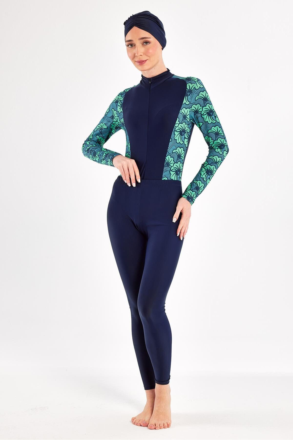 Adasea-Saver Long Sleeve Hijab Swimsuit 1111 4