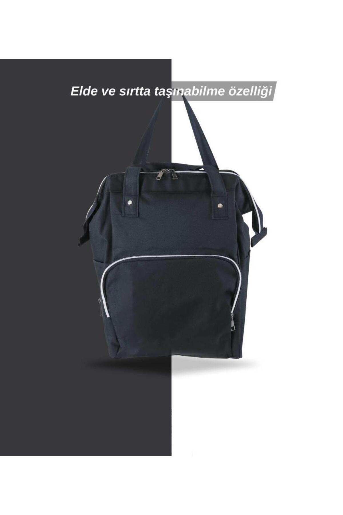 Tommybaby Anne Bebek Bakım Sırt Çantası Biberon Termoslu Sıvı Geçirmez Bebek Çantası fotoğrafı 2 (önizleme)