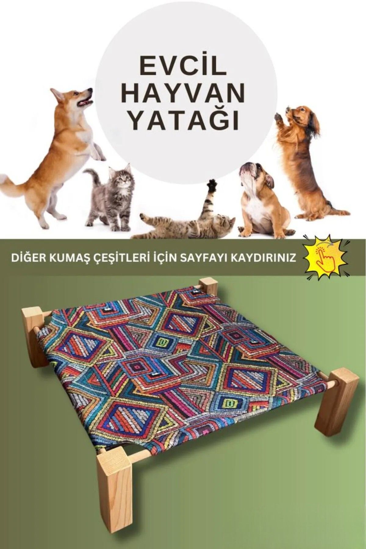 CANVELA Kedi Yatağı Köpek Yatağı Evcil Hayvan Yatağı 15 Kg Taşıma Kapasiteli Yıkanabilir Taşınabilir Yatak