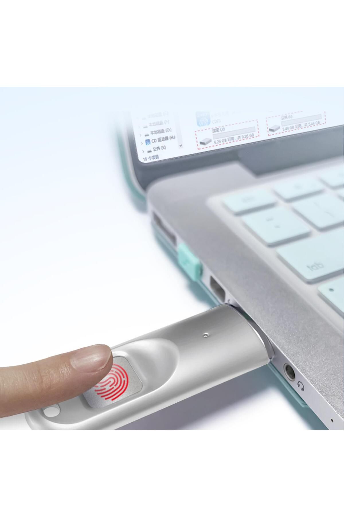 DM-Fd069 Encrypted USB 3.0 128GB Flash Memory with Fingerprint Reader 4
