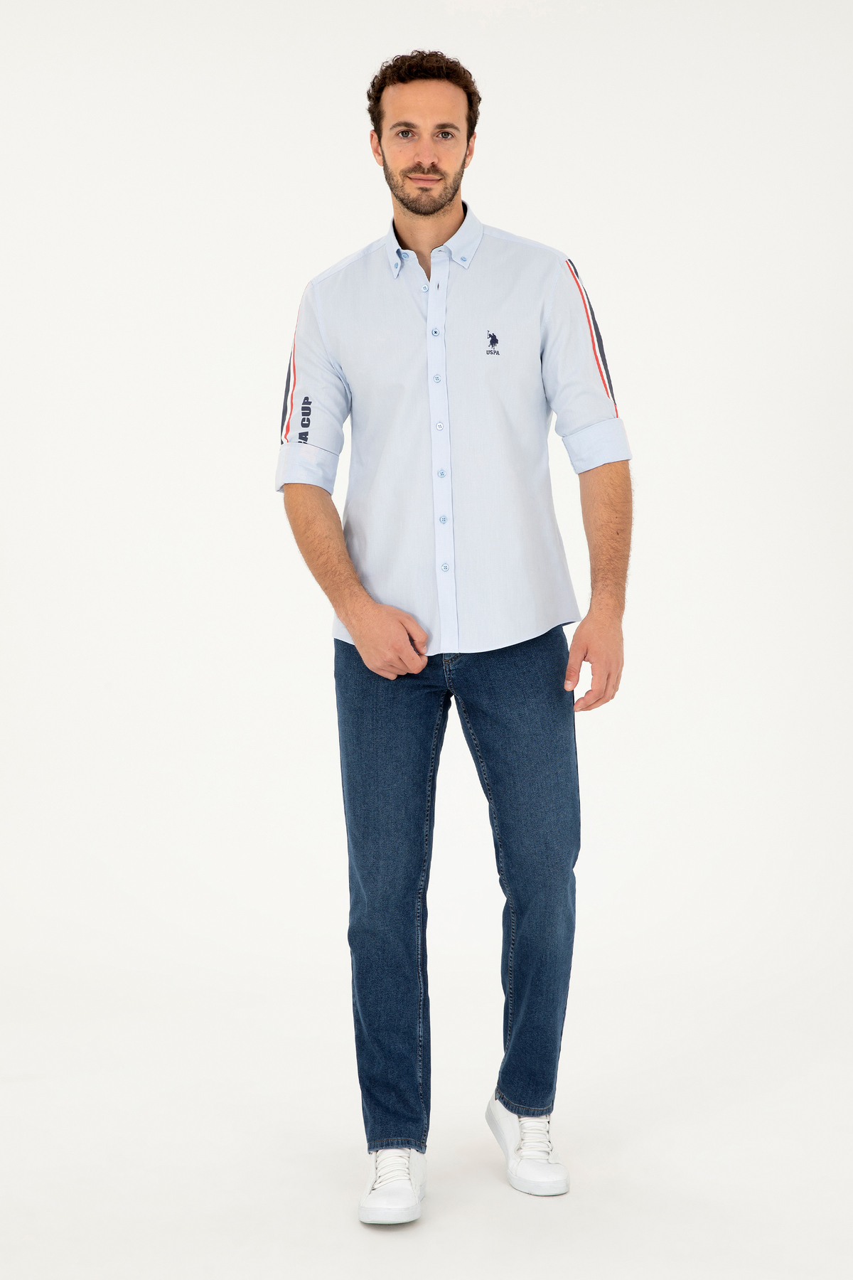 پیراهن مردانه راسته آستین بلند | یو اس پولو U.S. Polo Assn. 997112 - تصویر 4