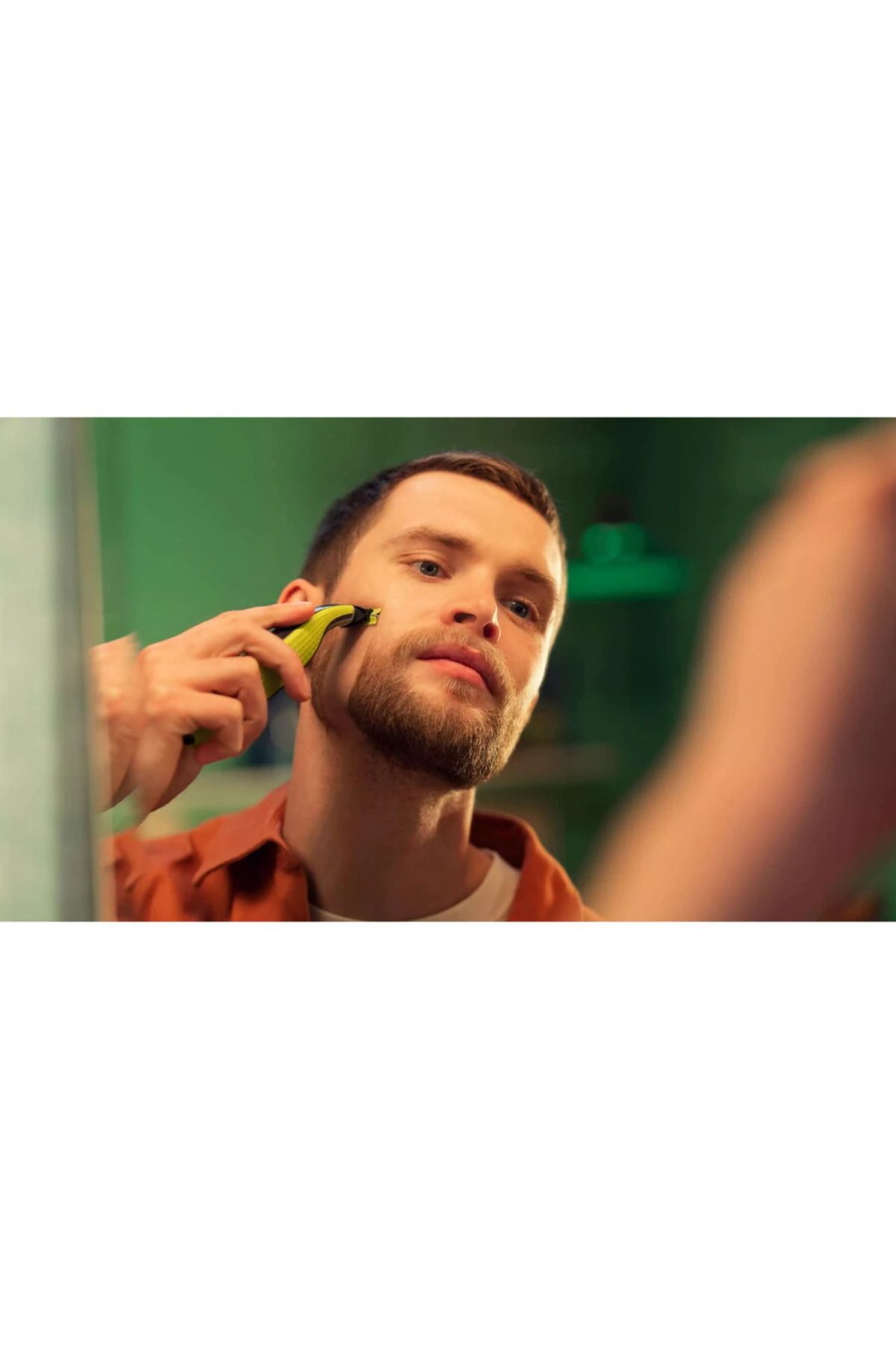 Philips-Aparat hibrid de barbierit si tuns barba Philips OneBlade 360 ​​QP2730/20, 5 in 1, 60 min, Negru/Verde 4