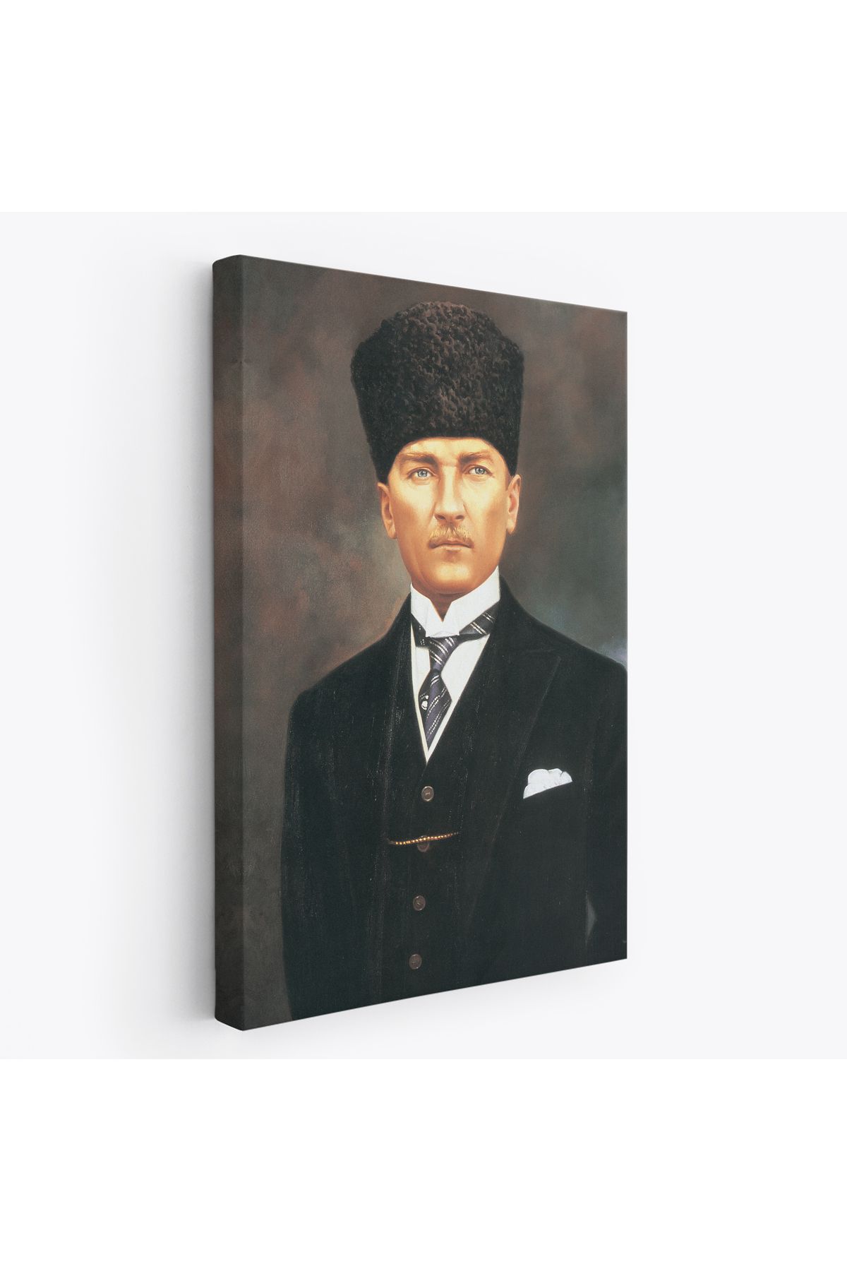 Anılfashion Atatürk Portre Tablosu Mustafa Kemal Atatürk Dikdörtgen Dekoratif Kanvas Tablo-CÖ-65