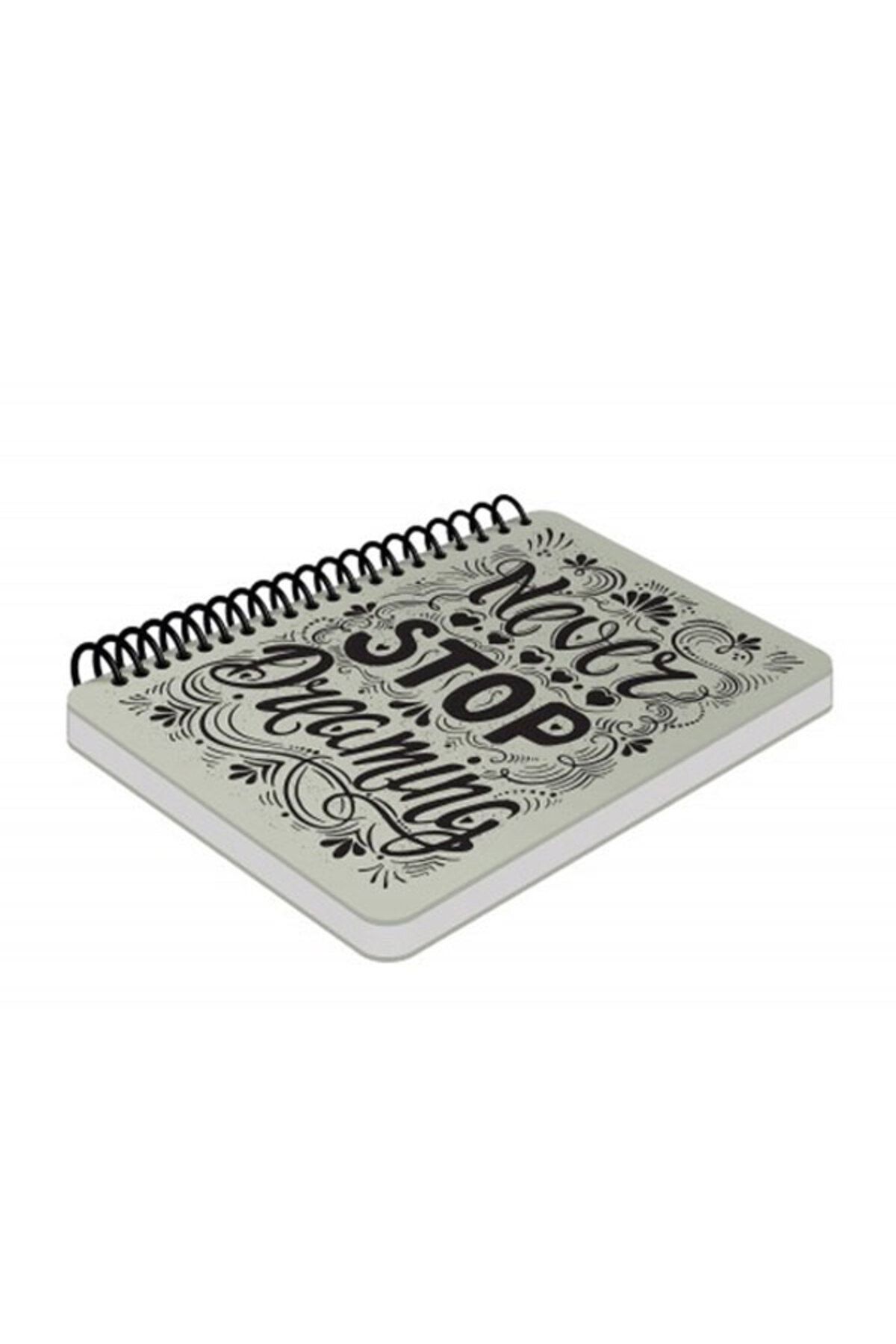 DEFFTER-Never Hard Cover 14X21 cm Unlined Spiral Notebook - 90 Pages 64835-1 2