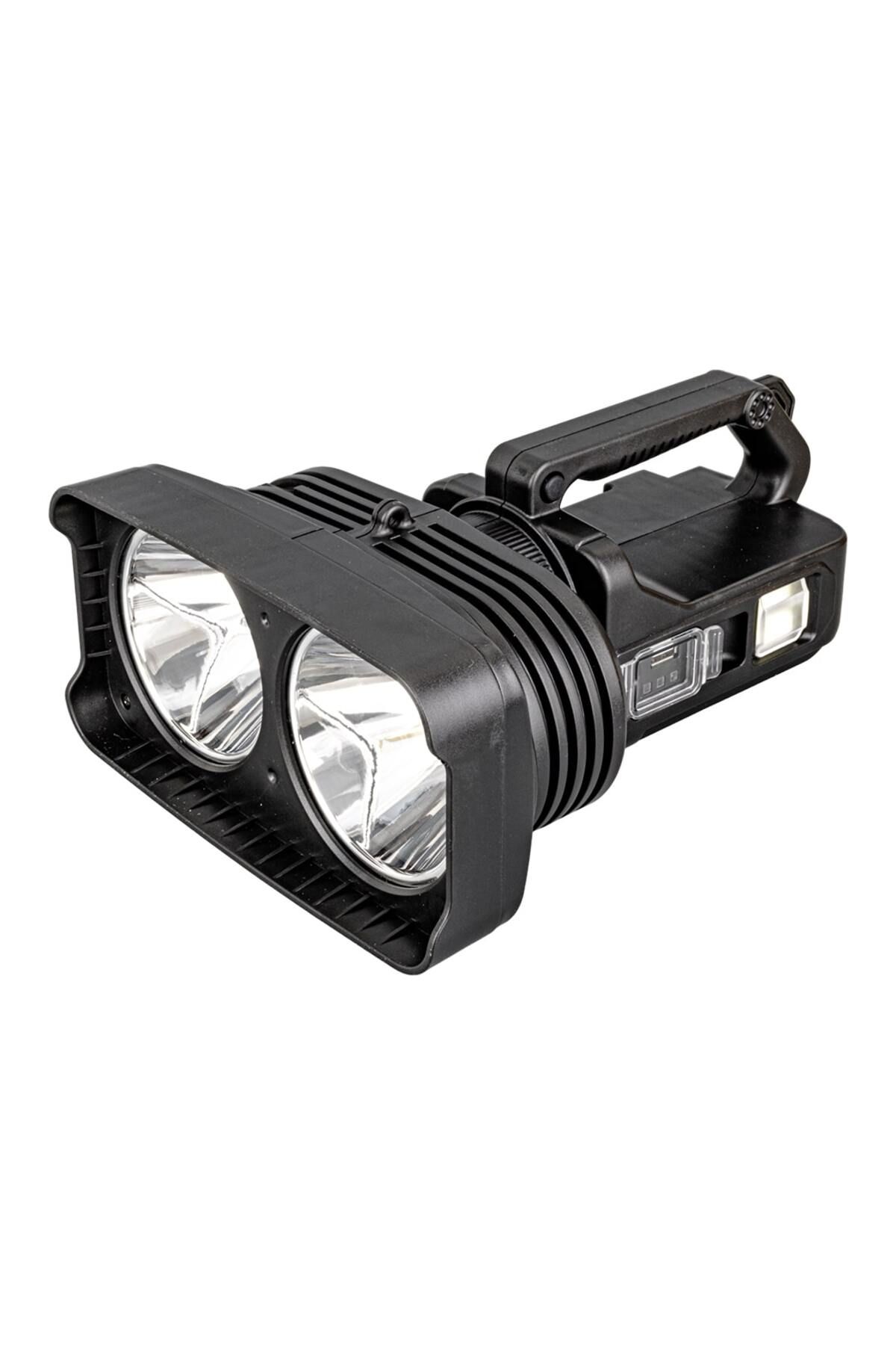 OEM SÜPER PARLAK PİLLİ - ŞARJLI - 4 FARKLI MOD SEÇENEKLİ BATTAL BOY EL FENERİ W5123 (5024)