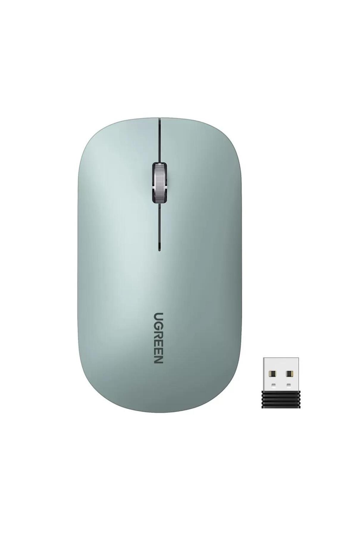 Ugreen 2.4ghz Sessiz Tuşlu Kablosuz Optik Mouse Yeşil - Fiyatı
