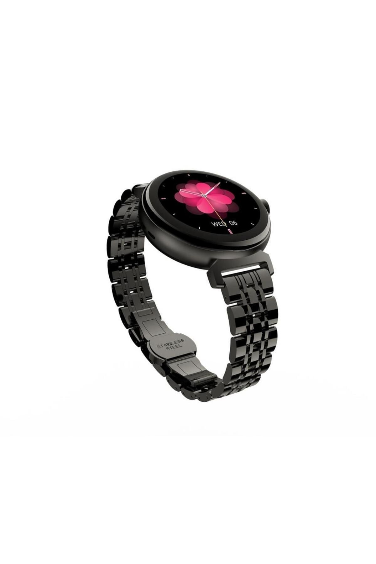 HiFuture-Future Aura Black Bluetooth 5.2 27mm Amoled Display - Smart Watch with Voice Call 3