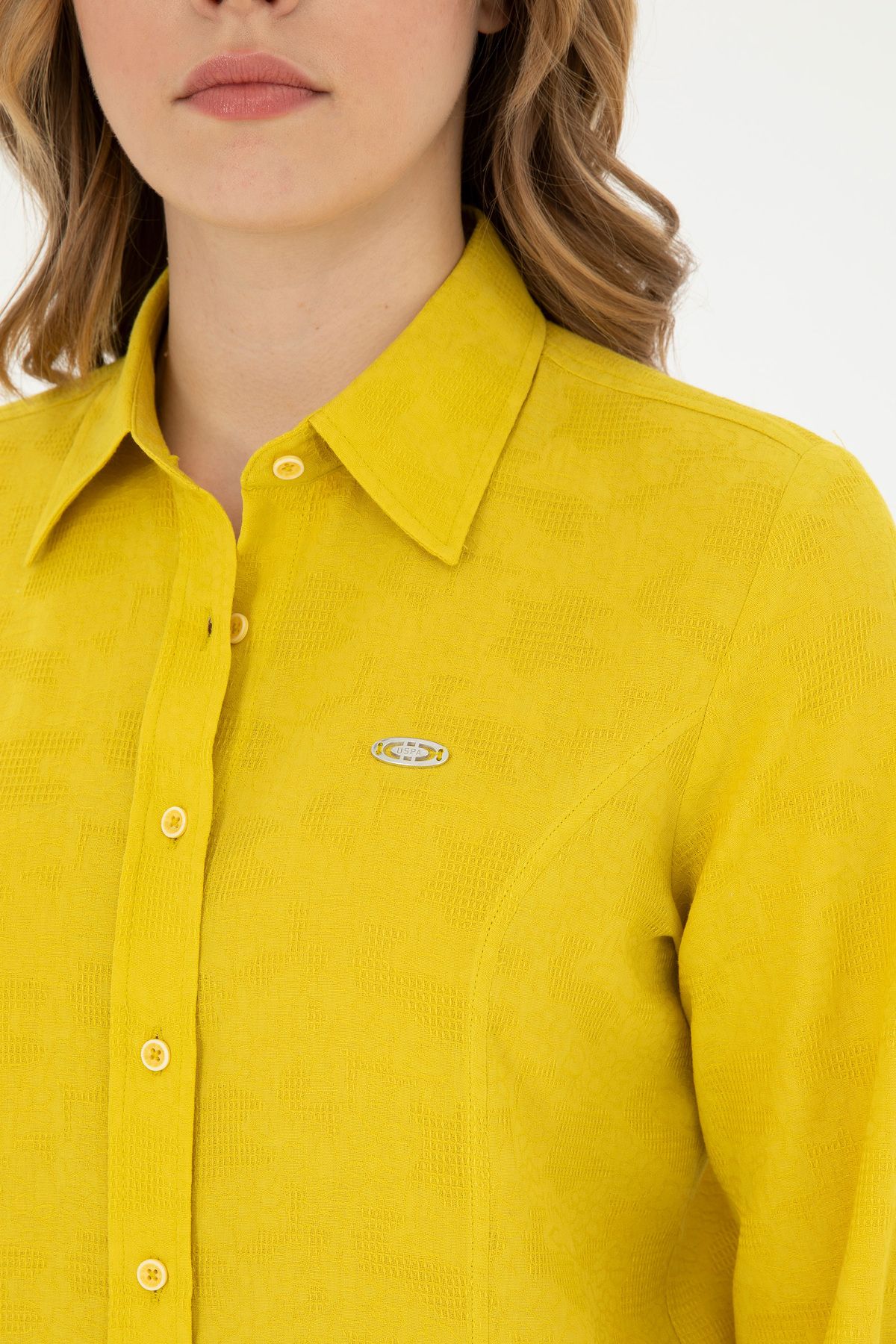 U.S. Polo Assn.-Women's Yellow Long Sleeve Shirt 50283413 -Vr044 7