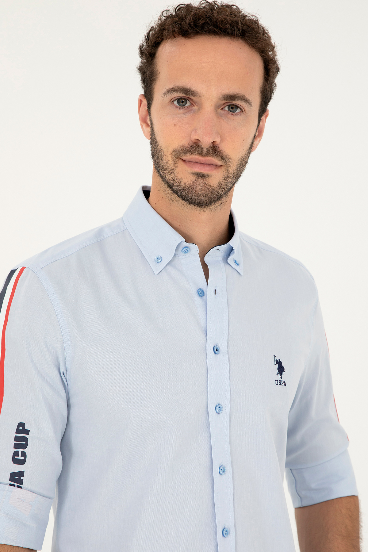 پیراهن مردانه راسته آستین بلند | یو اس پولو U.S. Polo Assn. 997112 - تصویر 2