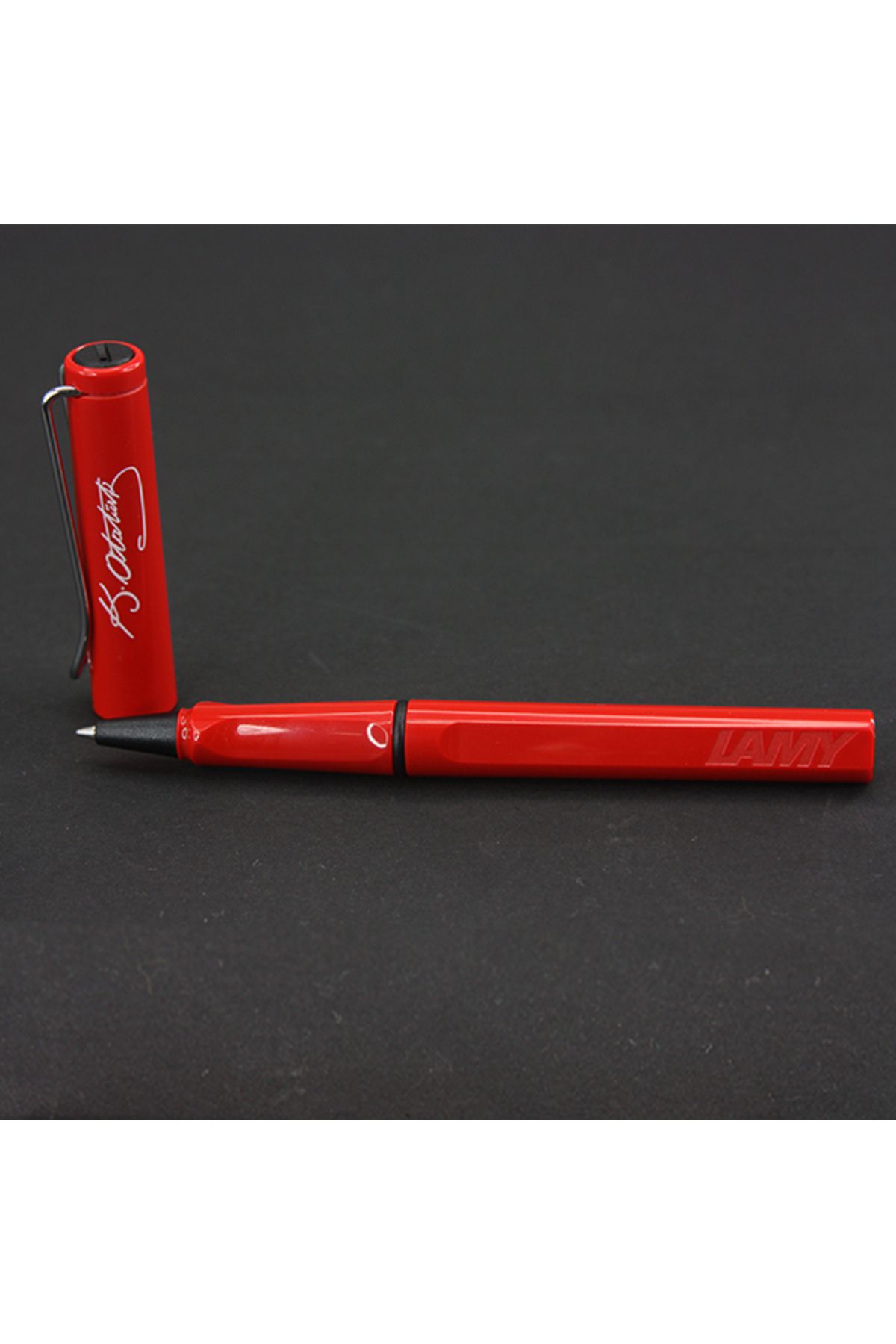 Lamy-قلم سفاري أحمر لامع - توقيع أتاتورك، 316 5