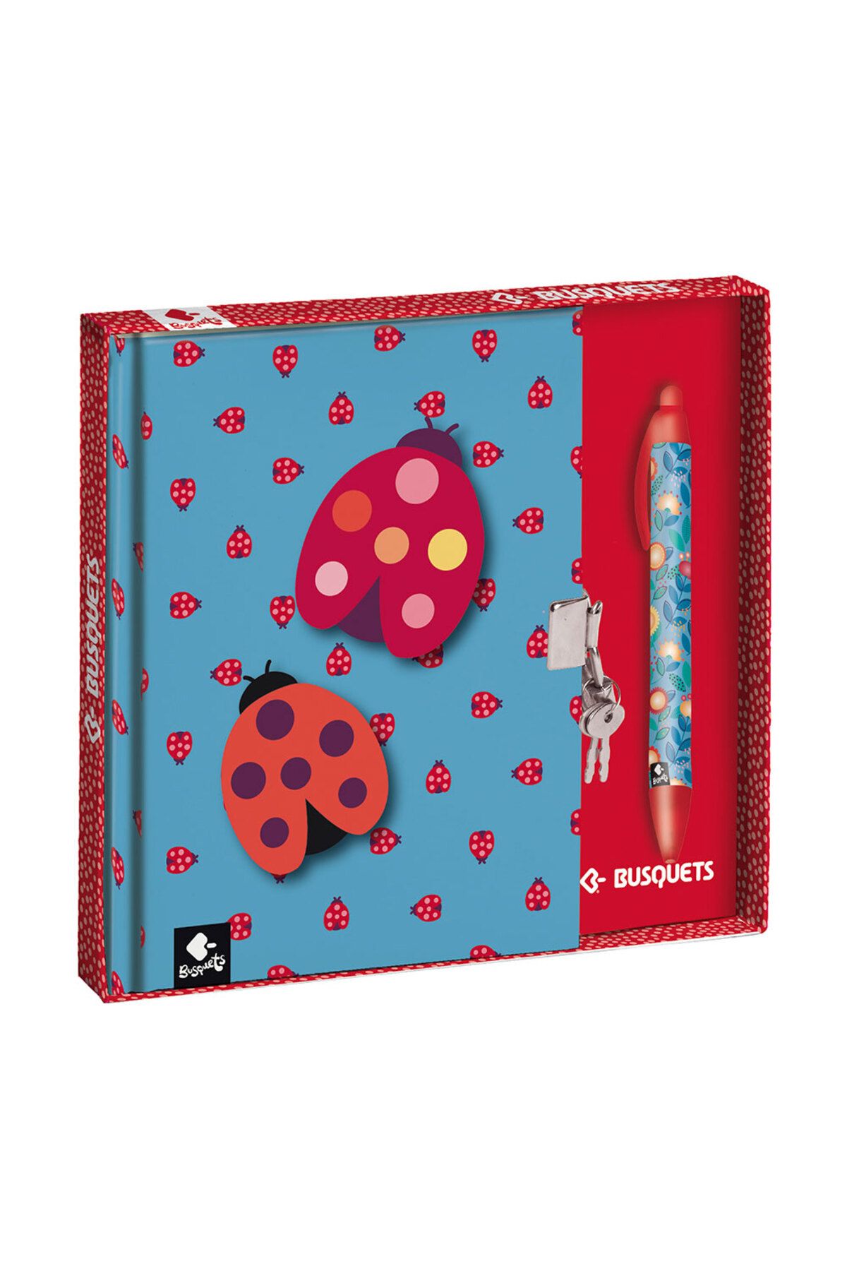Busquets Ladybug Kilitli Günlük Ve Tükenmez Kalem 5101709550