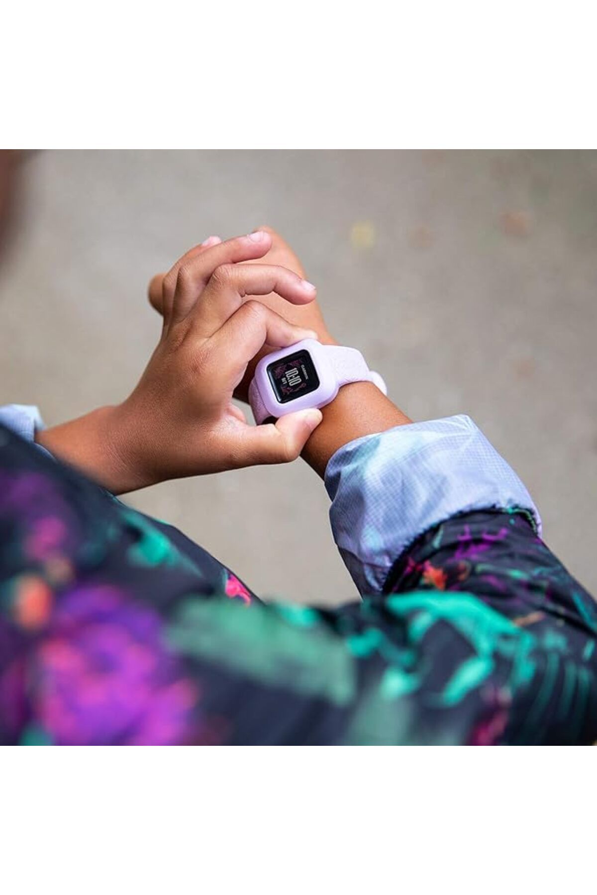 Garmin-VIVOFIT JR. 3, FLORAL PINK 4