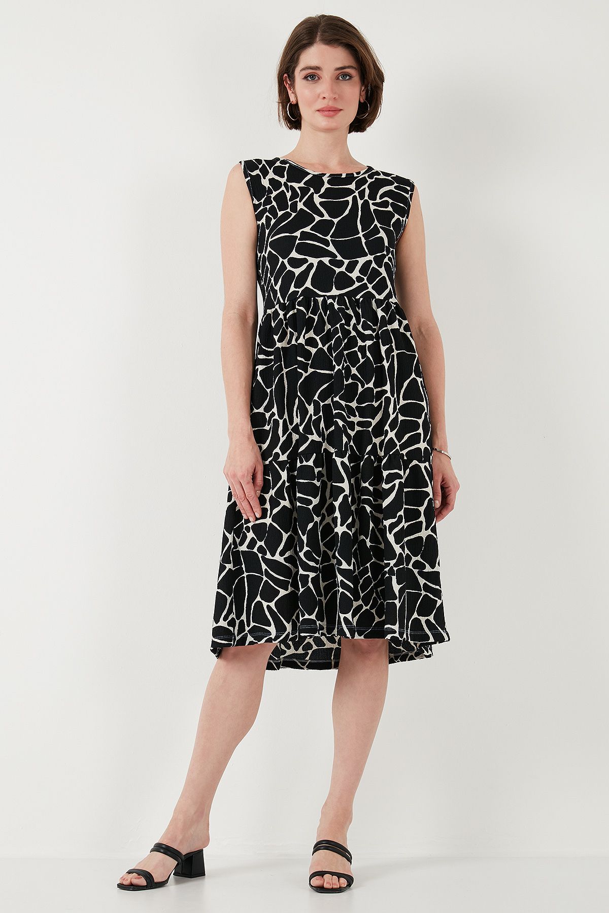 Lela-Sleeveless Print Midi Dress - Dress 5869007 2