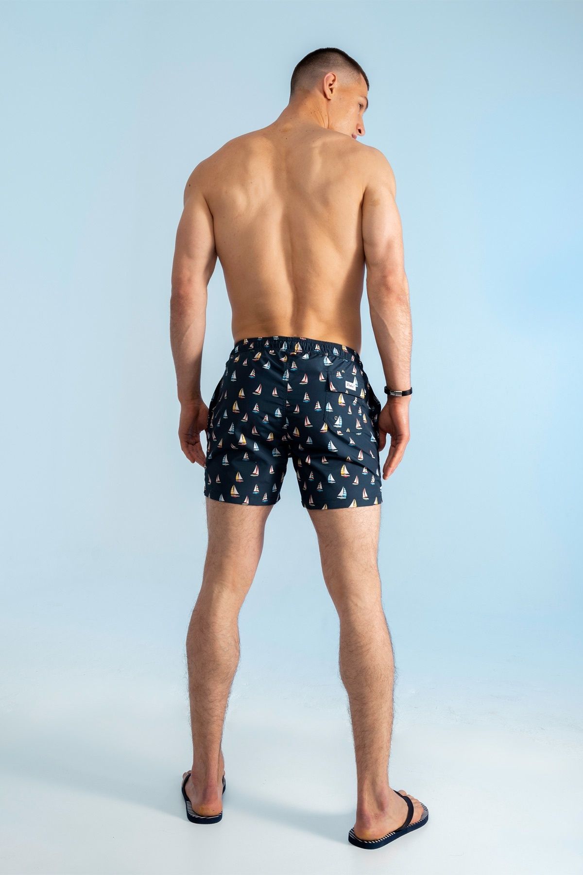 redowl-Sailing Patterned Small Sea Shorts 5