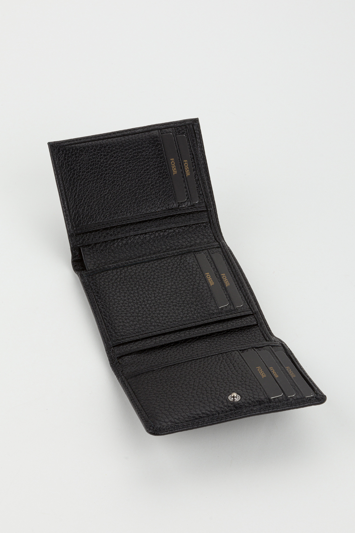 Fossil-Boxed Genuine Leather Black Women's Hand Portfolio Card Holder Wallet 4
