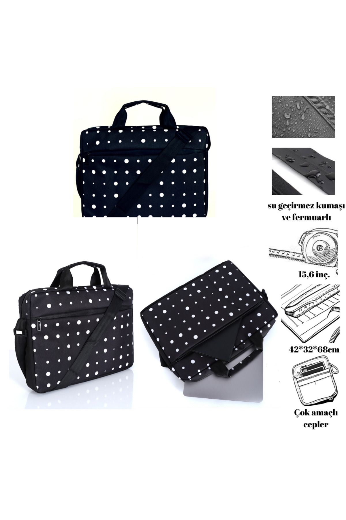 Nts-"13-15.6" Computer Notebook Laptop Case - Waterproof Zipper 1