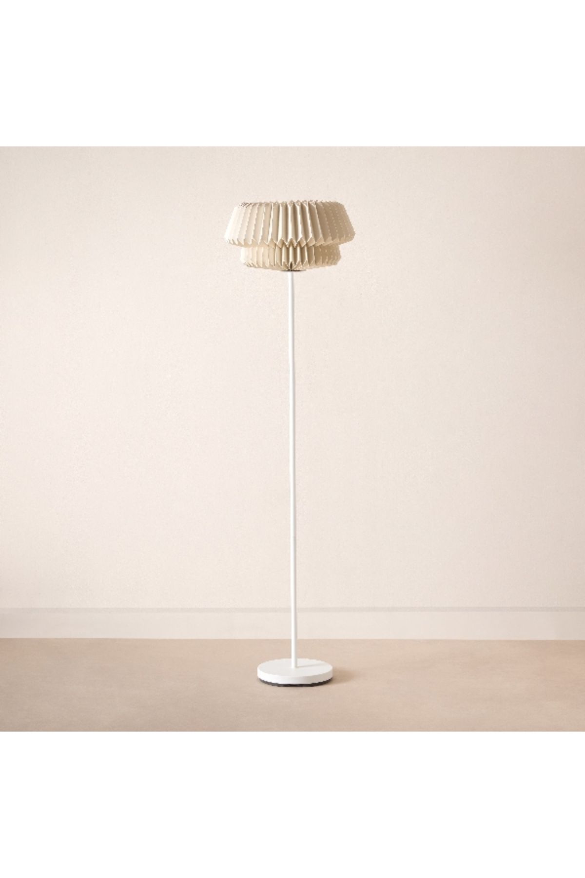 Home Box-Tasha Metal Floor Lamp with Paper Shade - 40x160 cm 1