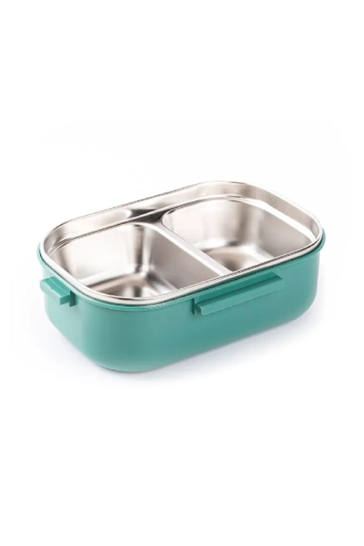 PeriStore-Stainless Steel Rectangular Food Carrying Container - 2 Layers with Spoon and Fork, 1.65 Lt 3