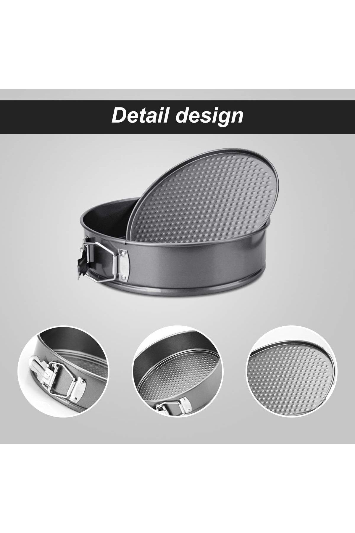 mastergold-Springform Non-Stick Pan Round Free Base (30 * 7cm) , Cake Mold for Desserts and Cheesecake 4