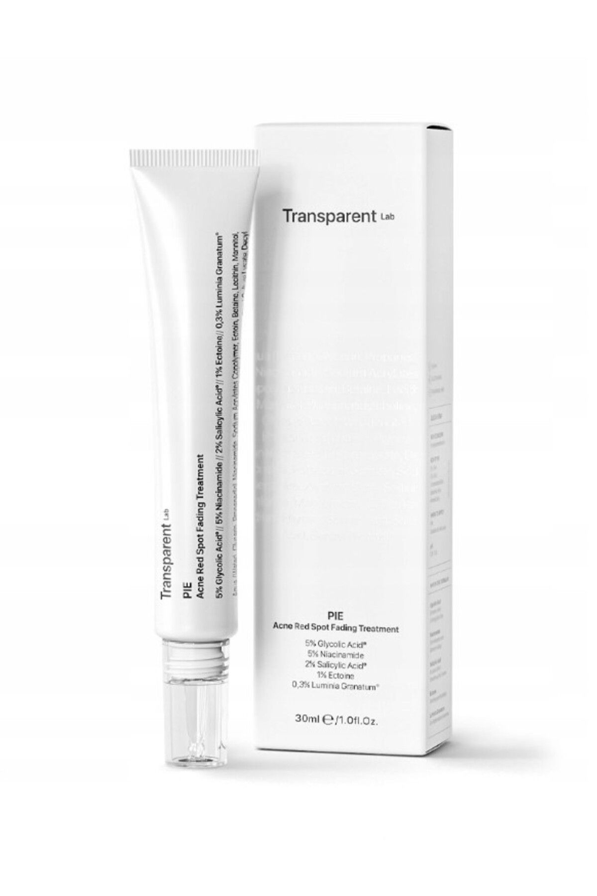 TRANSPARENT LAB - P.i.e Tratament Pentru Estomparea Petelor Roșii Pentru Acnee, 30 Ml - One Size