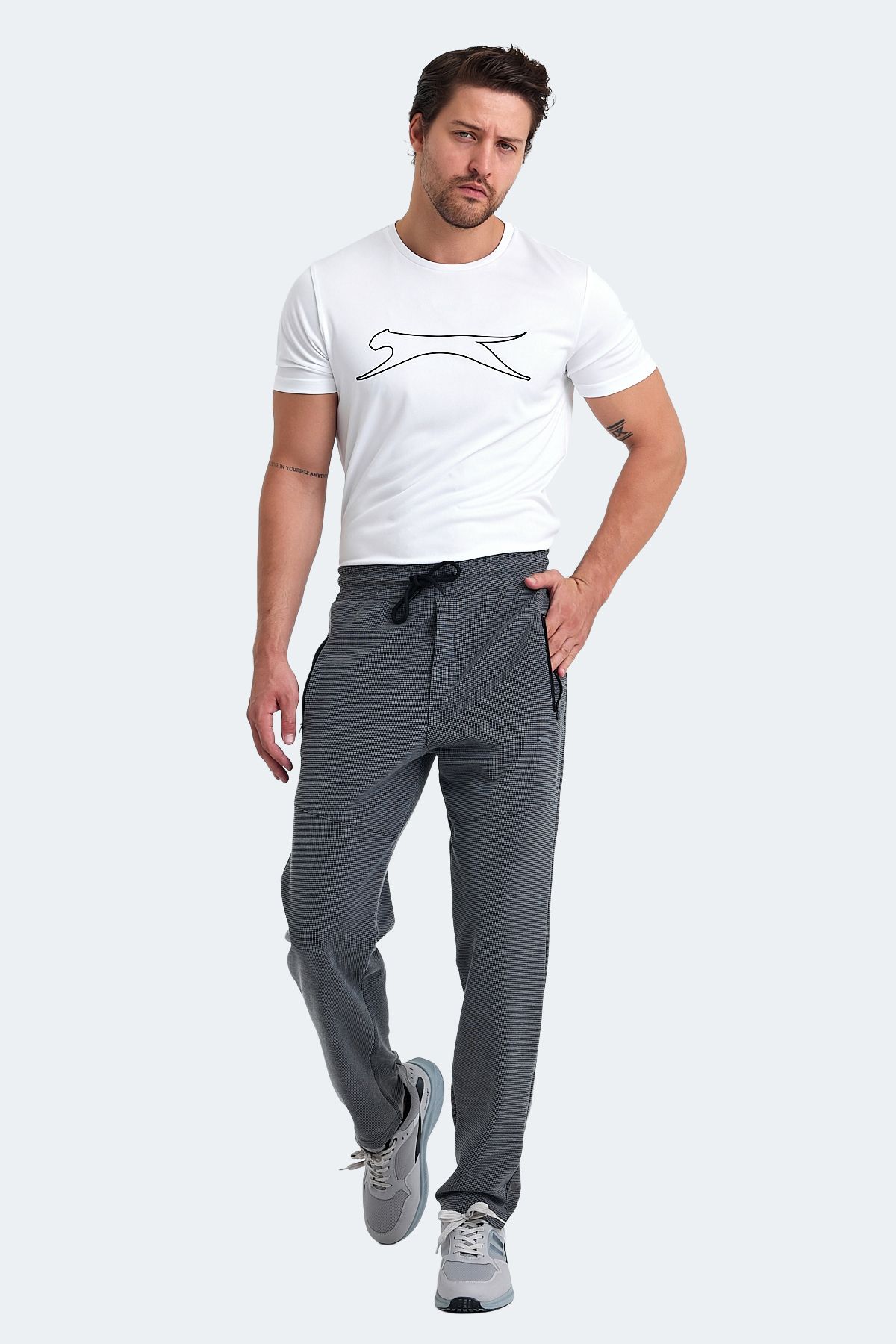 Slazenger-Kane Men's Sweatpants Gray / Dark Gray 7