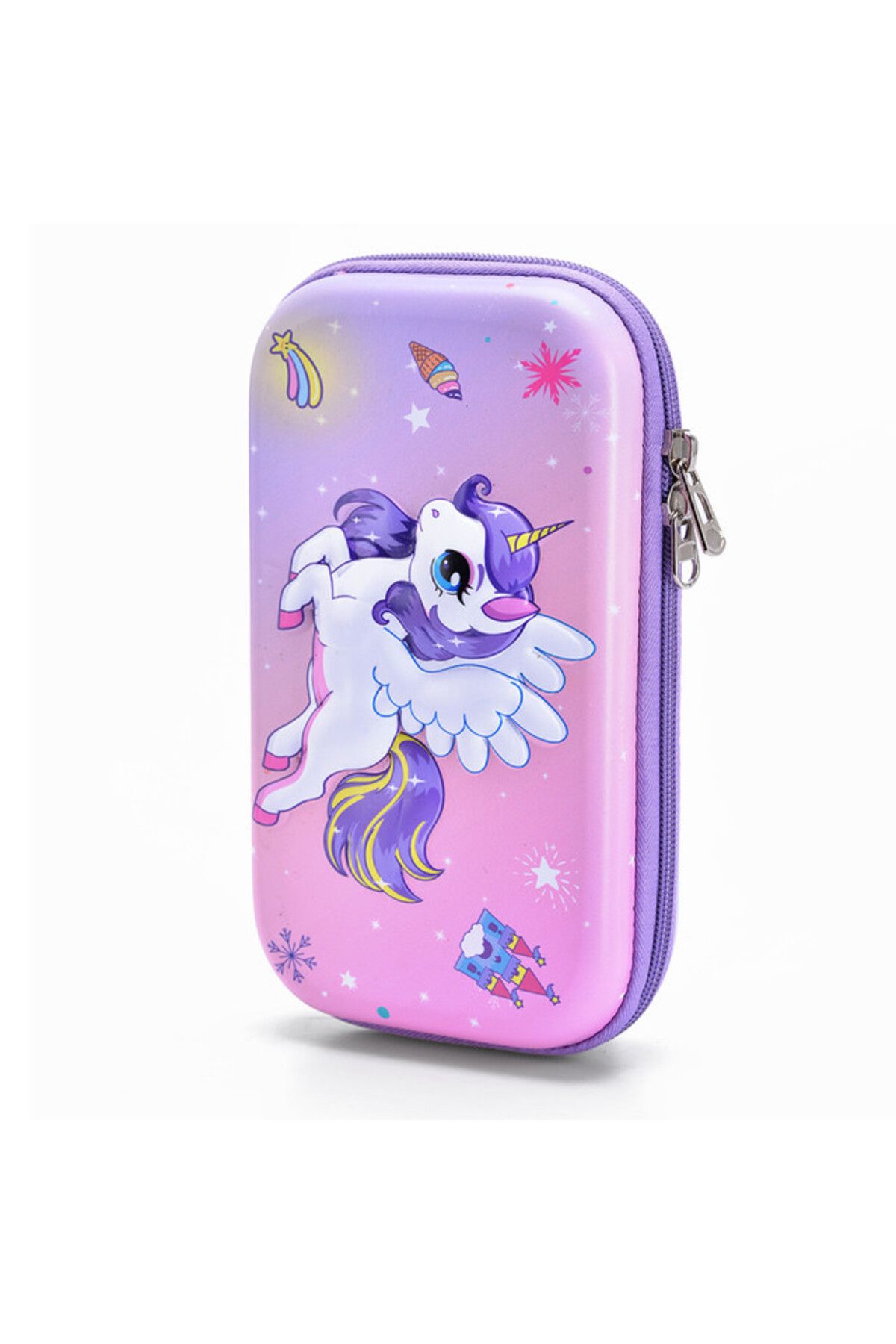 Eazy Kids-XL Unicorn Pencil Case - Pink 2