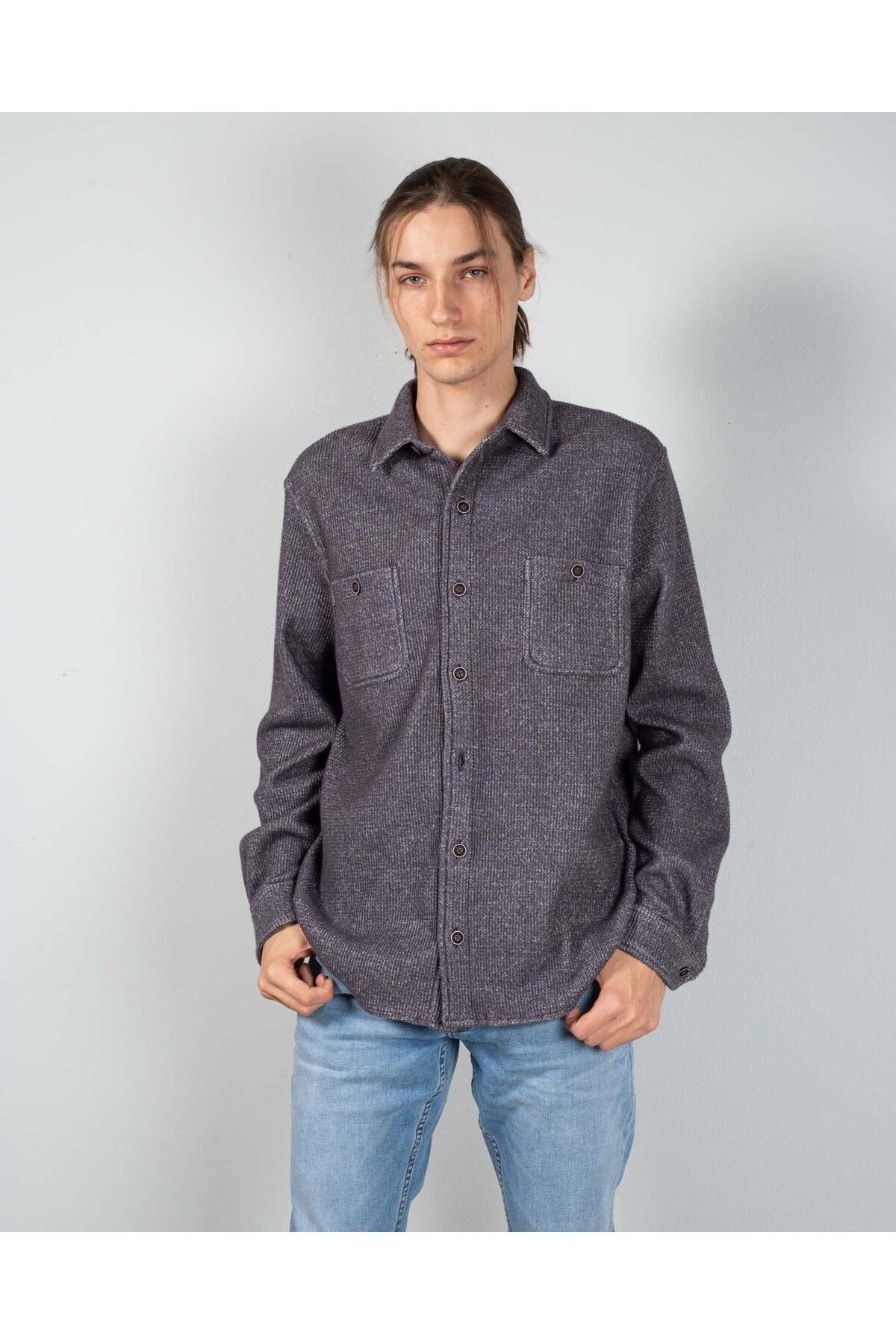 Miniprix-Button-down shirt jacket N241444001 1