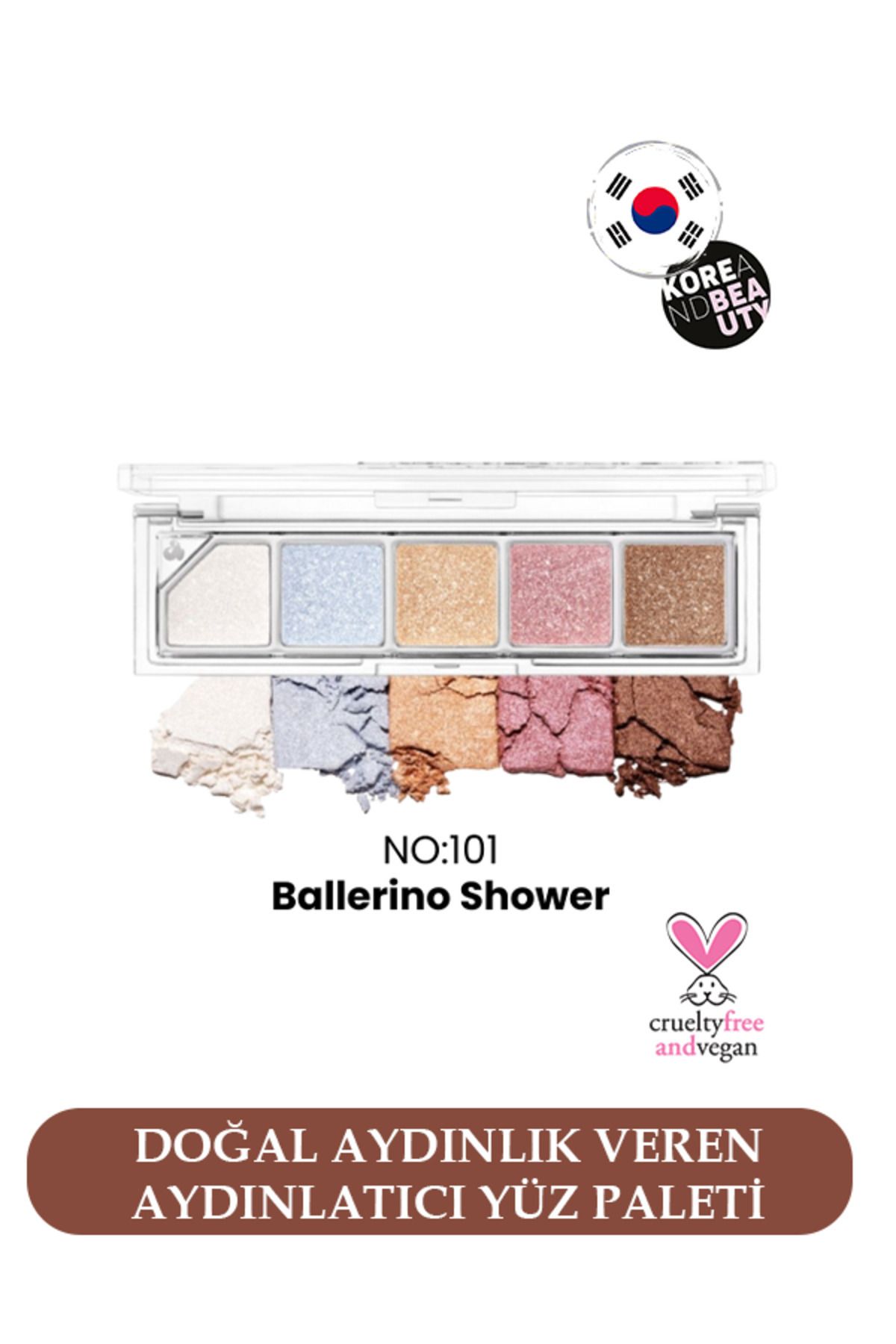 UNLEASHIA-Mood Shower Face Palette Brightening Facial Palette 1