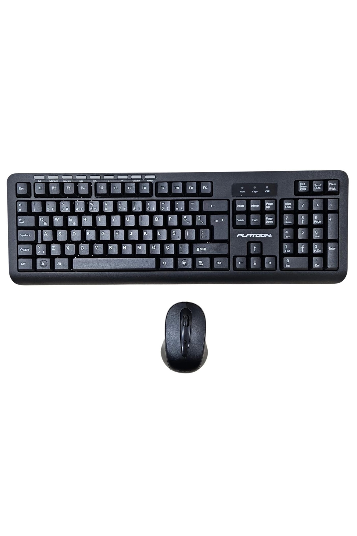 Platoon Klavye Mouse Set Q Kablosuz PL-399 Siyah