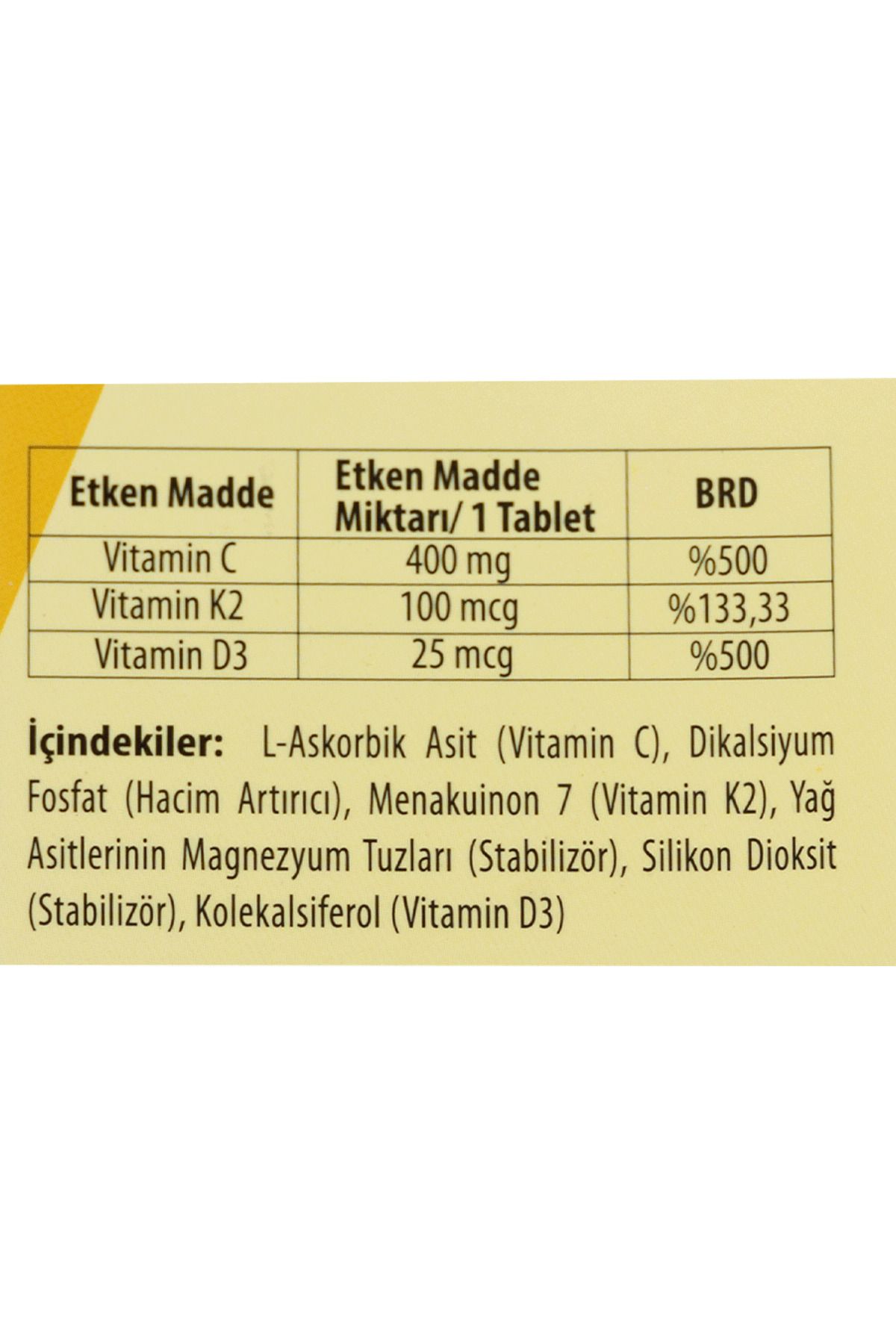 Phytodef-Vitamin D3 K2 C - 60 Tablets 2