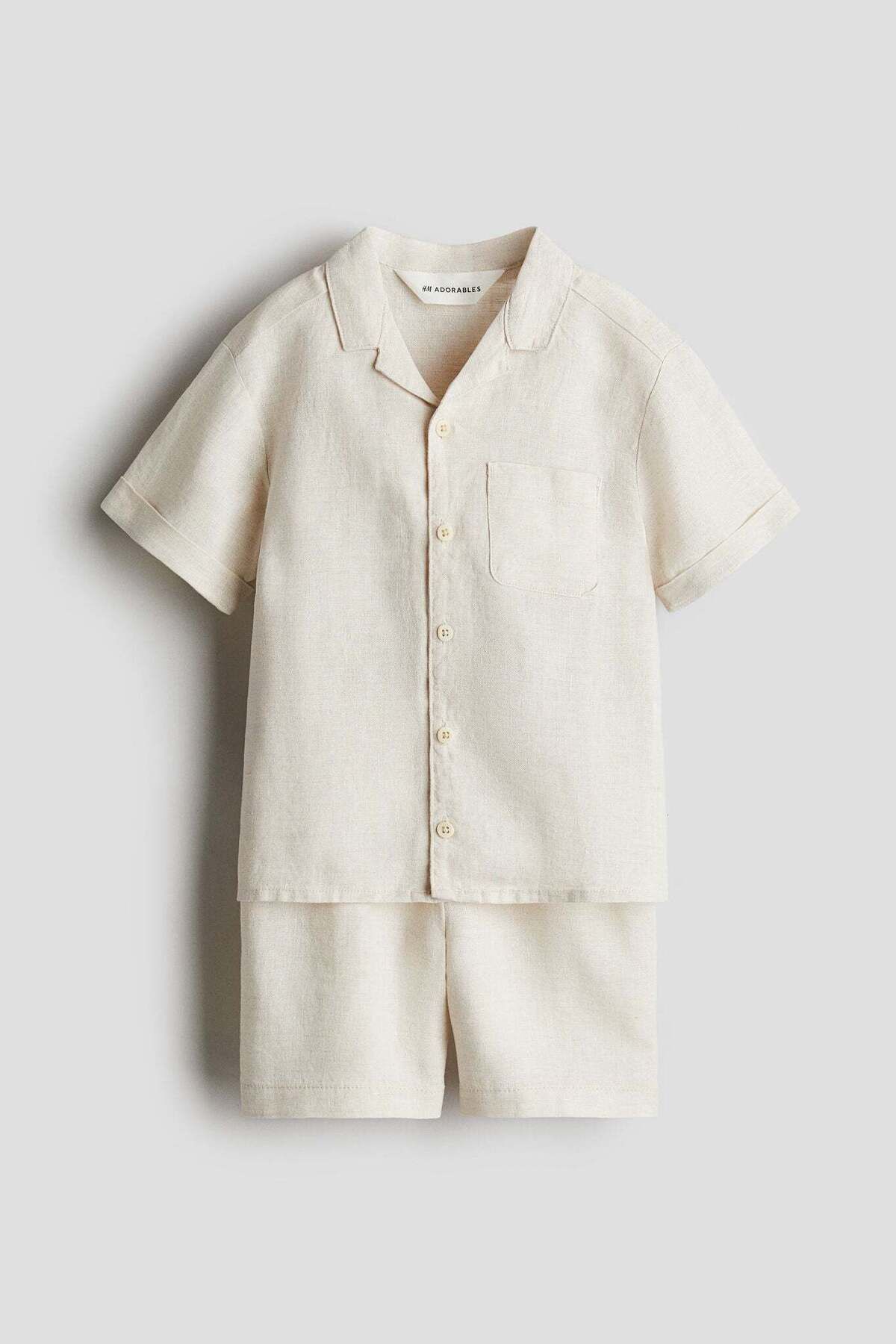 H&M-2-piece linen set 1