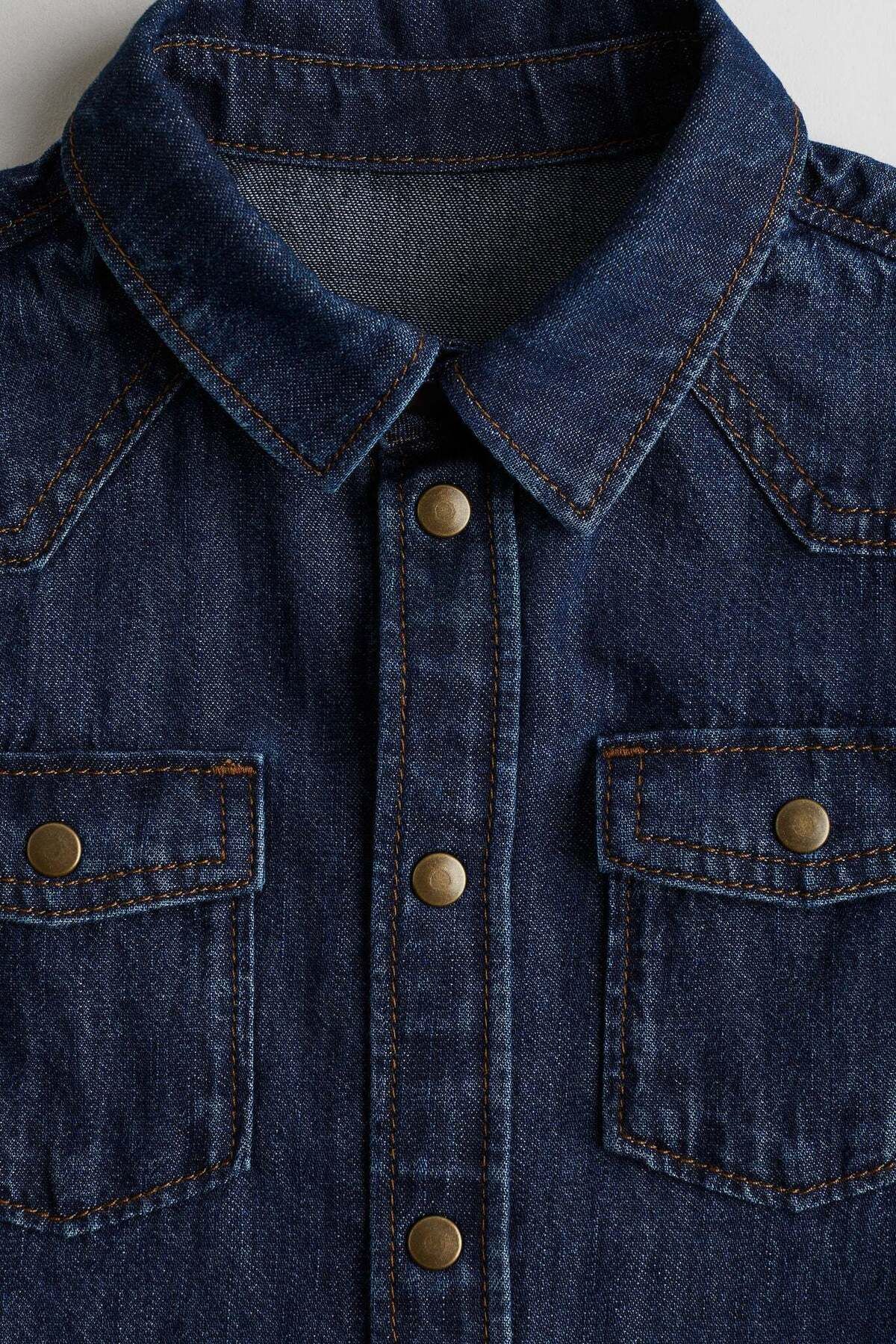 H&M-Cotton denim shirt 2