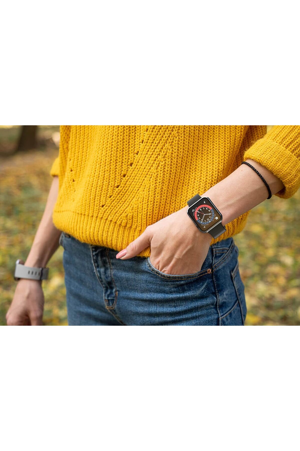 AWH-حافظة Piuellia الصلبة المكونة من قطعتين مع واقي زجاجي مقوى لساعة Apple Watch Series 8/7 مقاس 45 مم 8