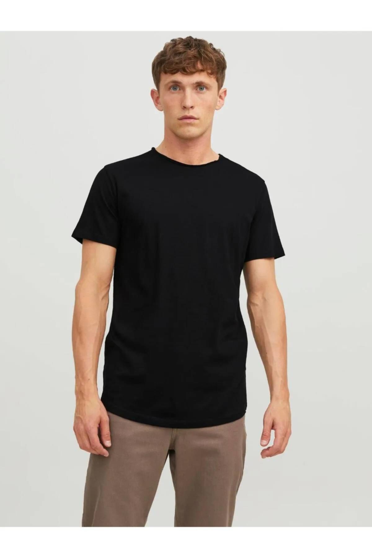 Jack & Jones-Jjecaleb Varsity Tee Black Men's T-Shirt 12257579 2