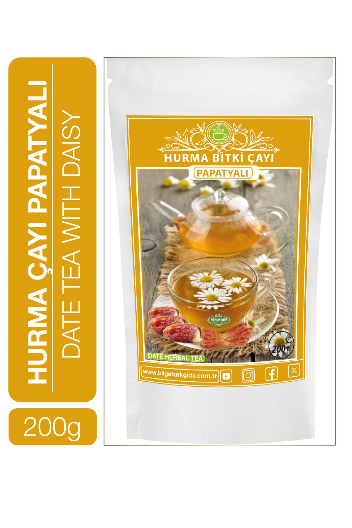 Hurma Aşkı Hurma Çayı Papatyalı 200 Gr